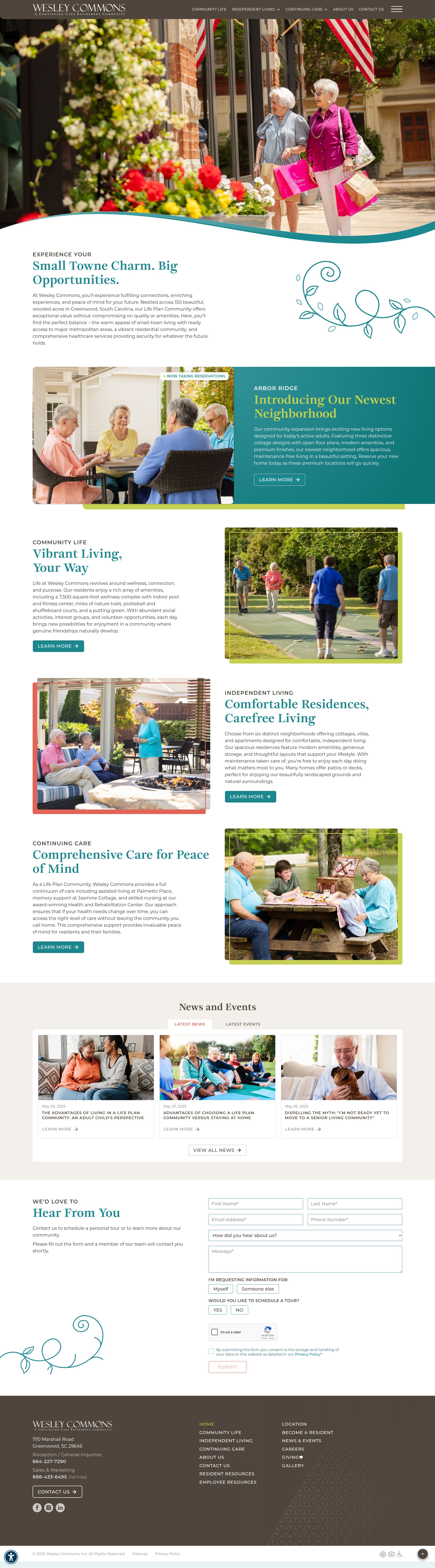 Screenshot of www.wesleycommons.org