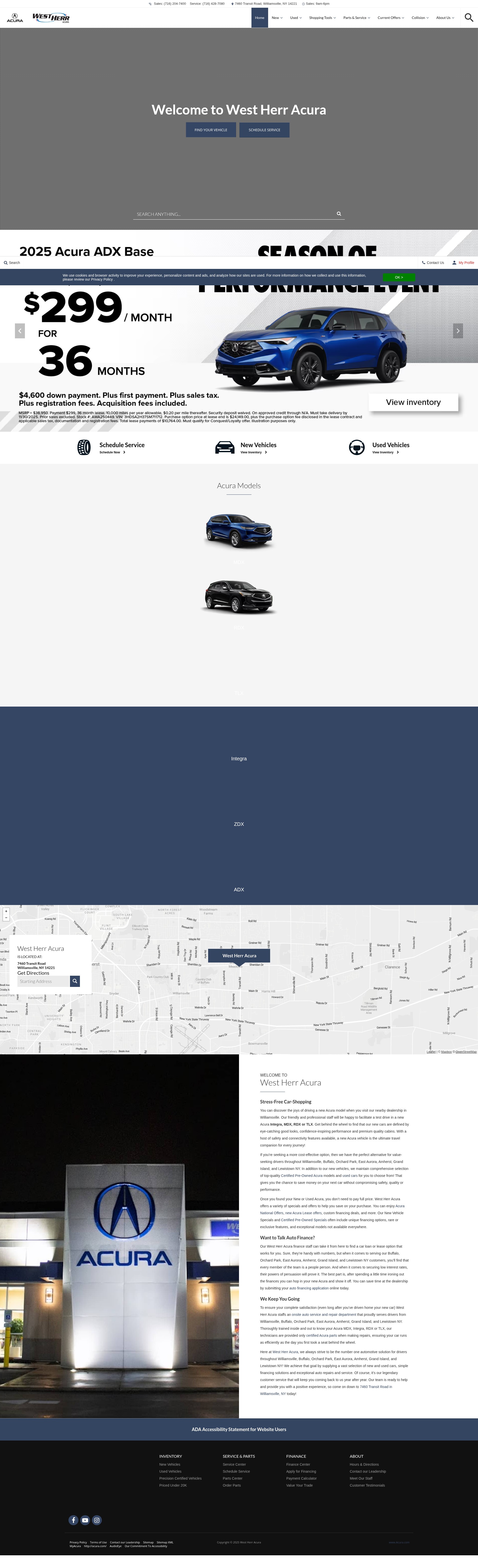 Screenshot of www.westherracura.com