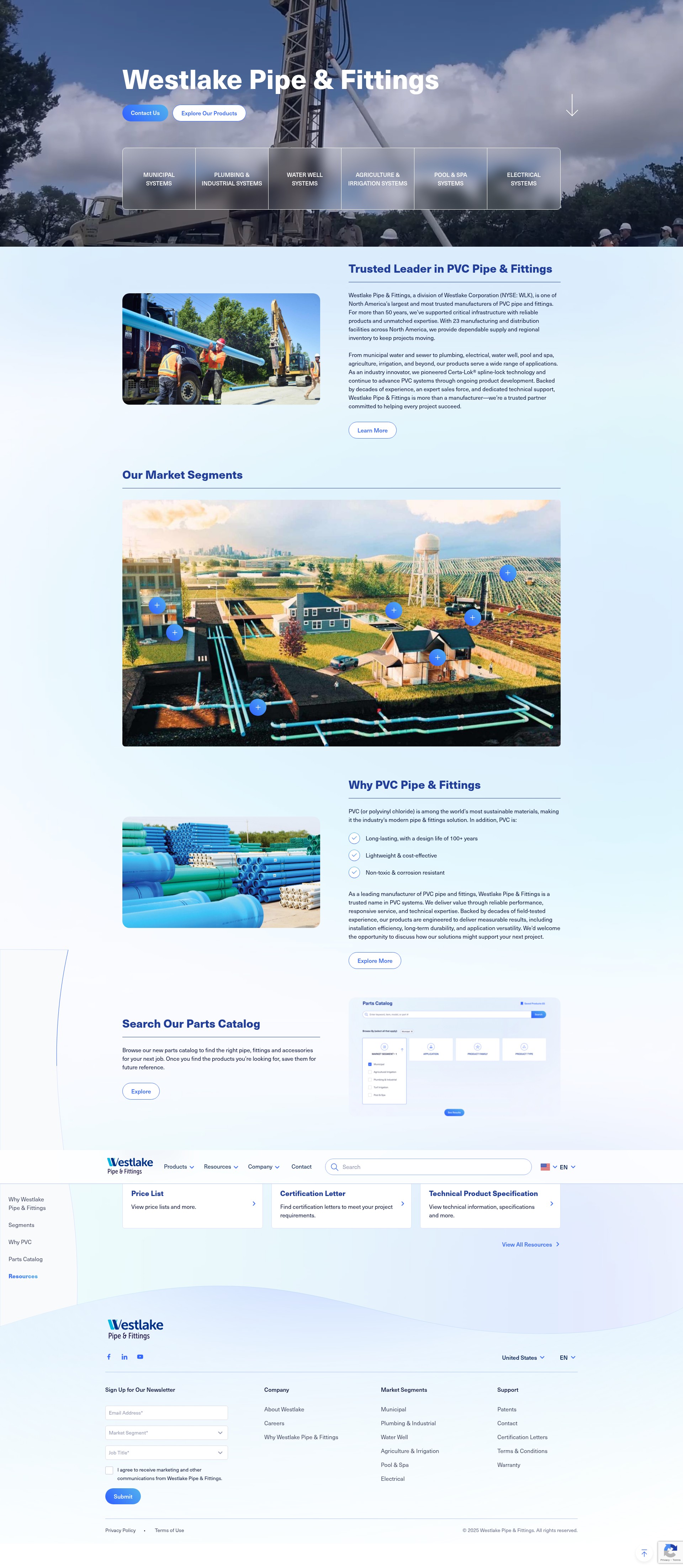 Screenshot of www.westlakepipe.com