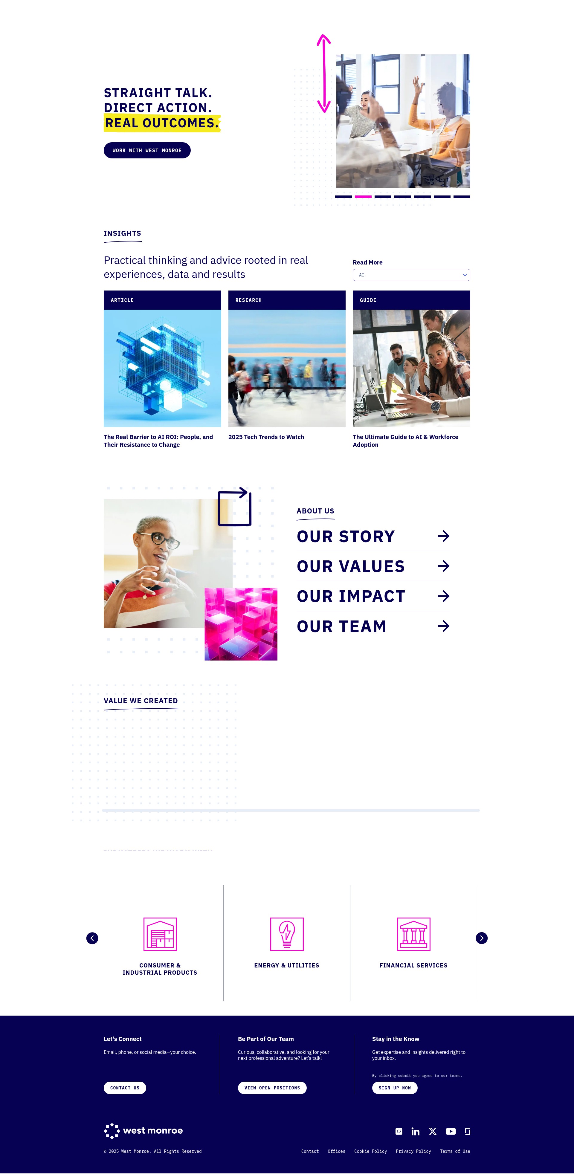 Screenshot of www.westmonroe.com