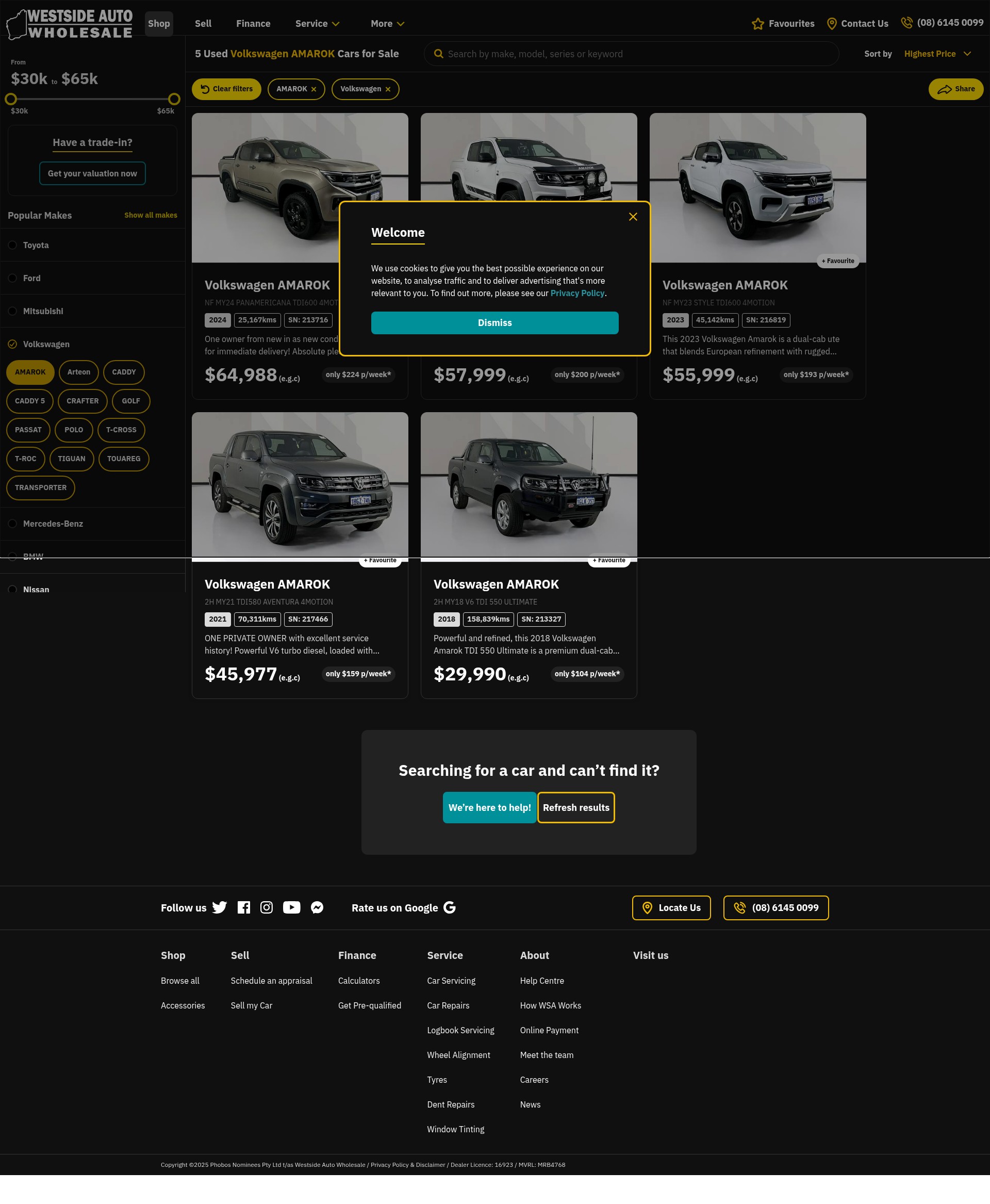 Screenshot of www.westsideauto.com.au