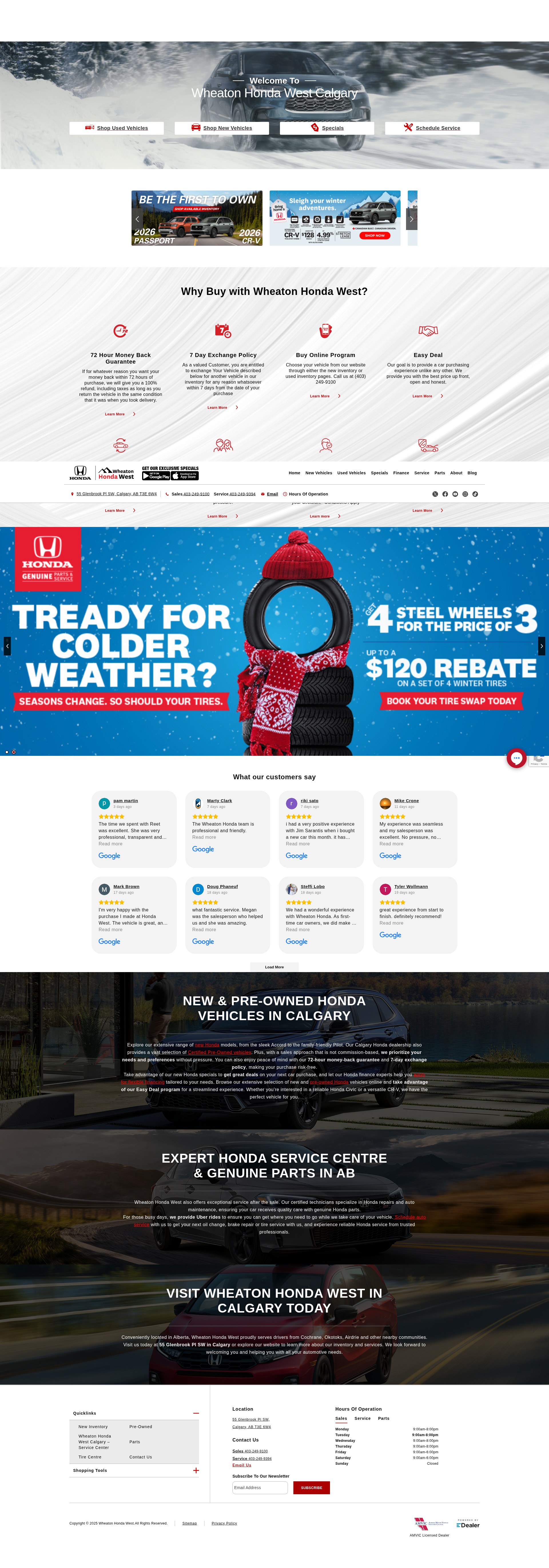 Screenshot of www.wheatonhondawest.ca