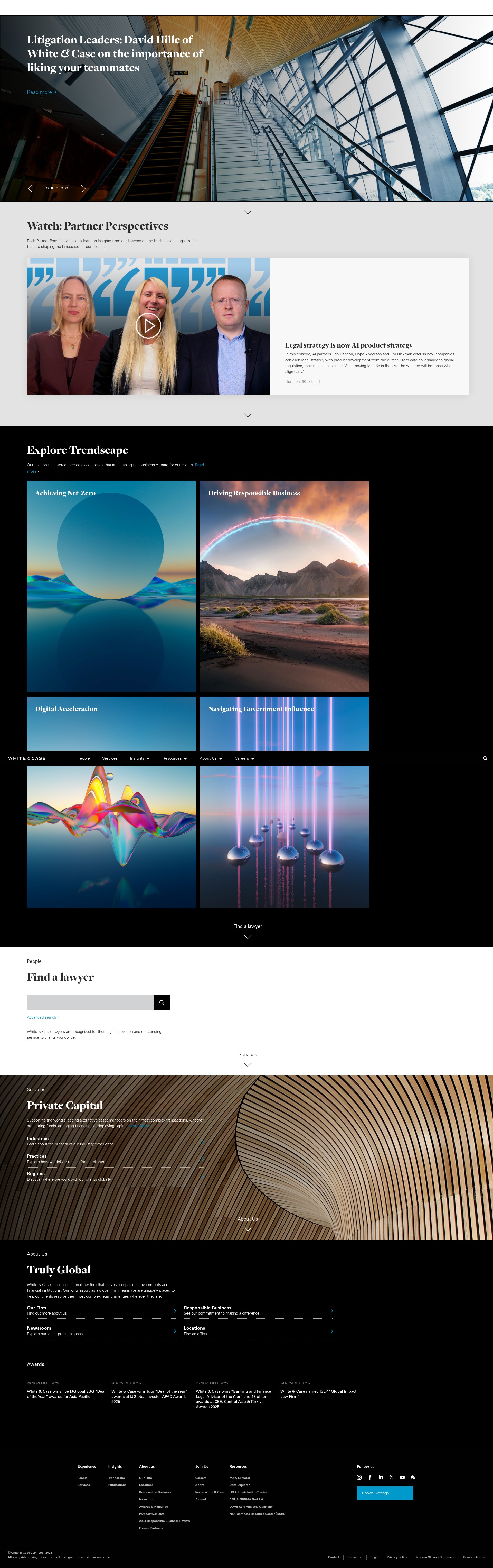 Screenshot of www.whitecase.com