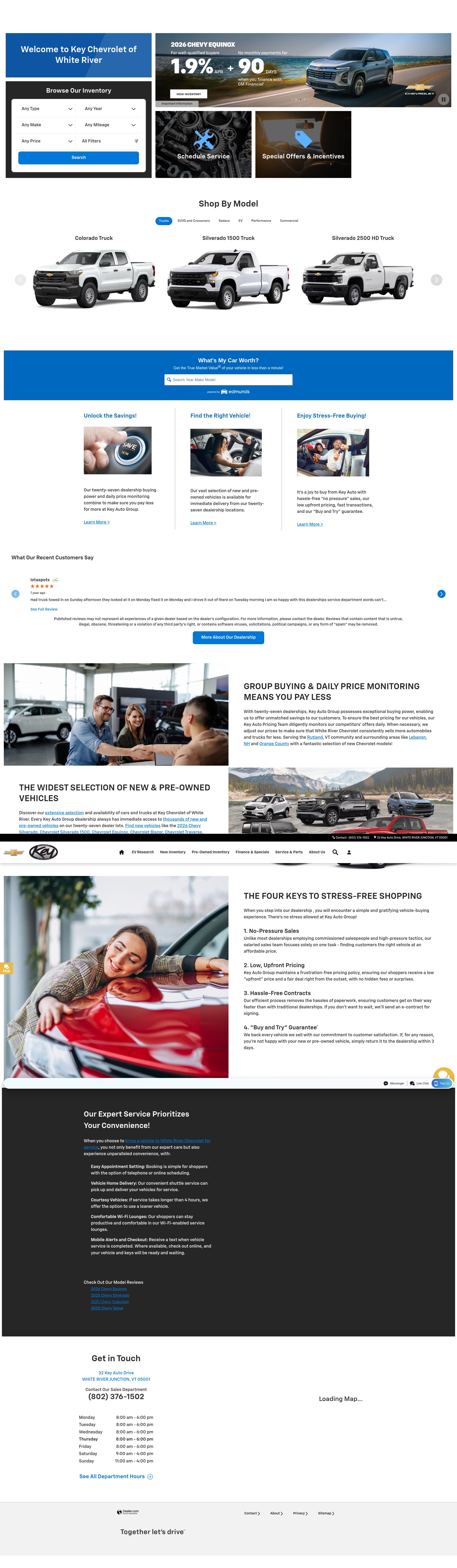Screenshot of www.whiteriverchevrolet.com