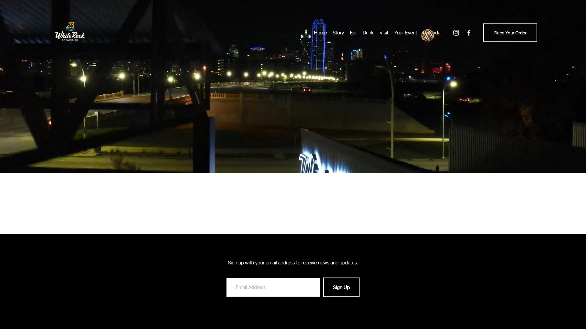 Screenshot of www.whiterockbrewingco.com