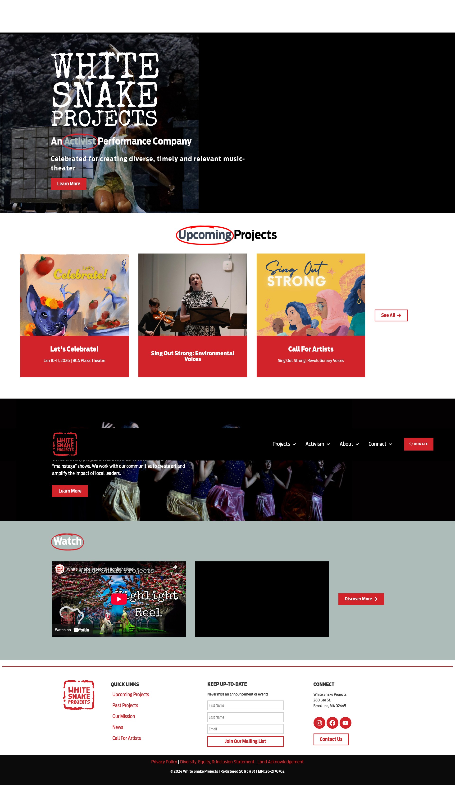 Screenshot of www.whitesnakeprojects.org