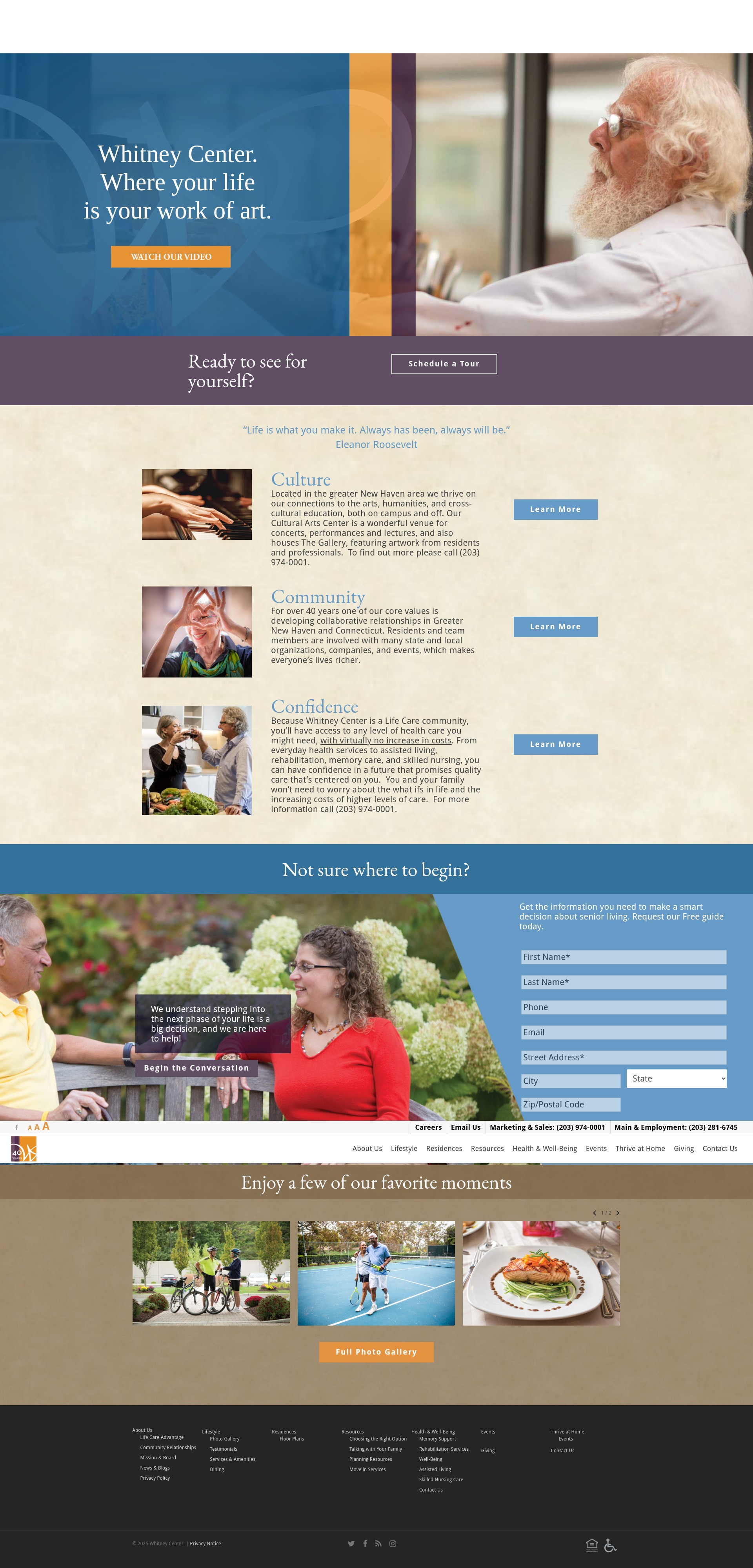 Screenshot of www.whitneycenter.com