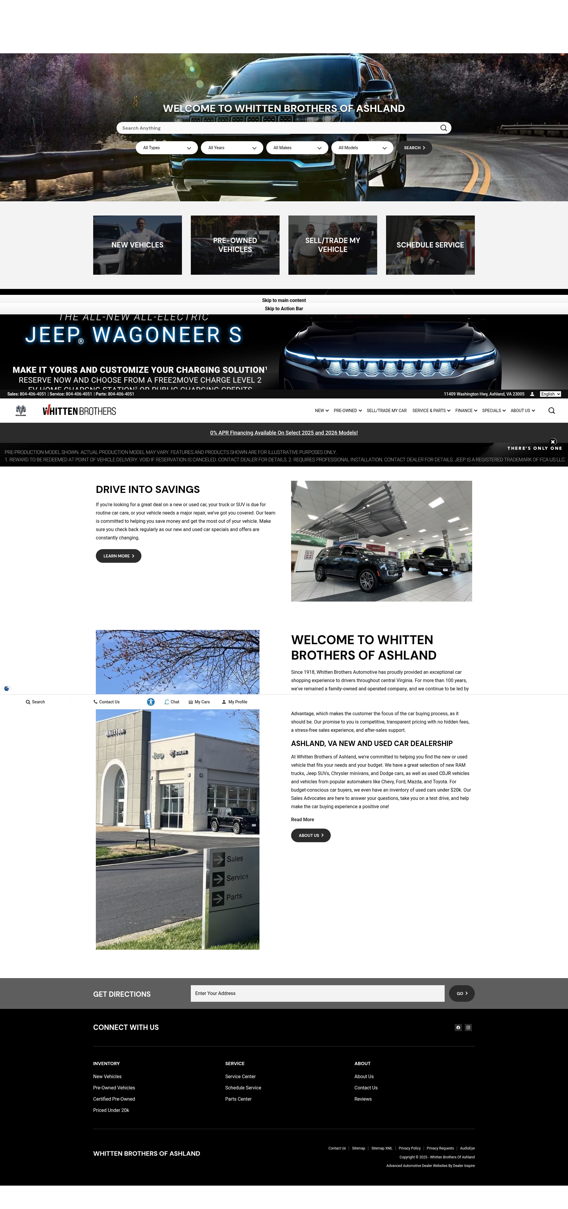 Screenshot of www.whittenbrothersofashland.net