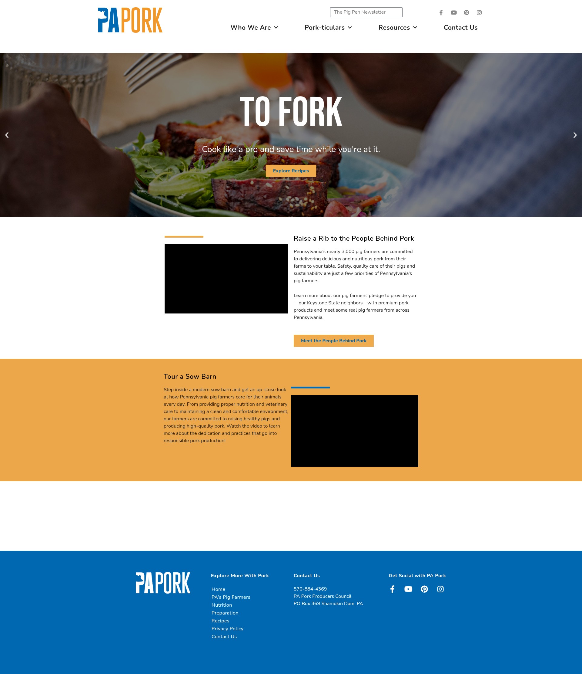 Screenshot of www.whypapork.com