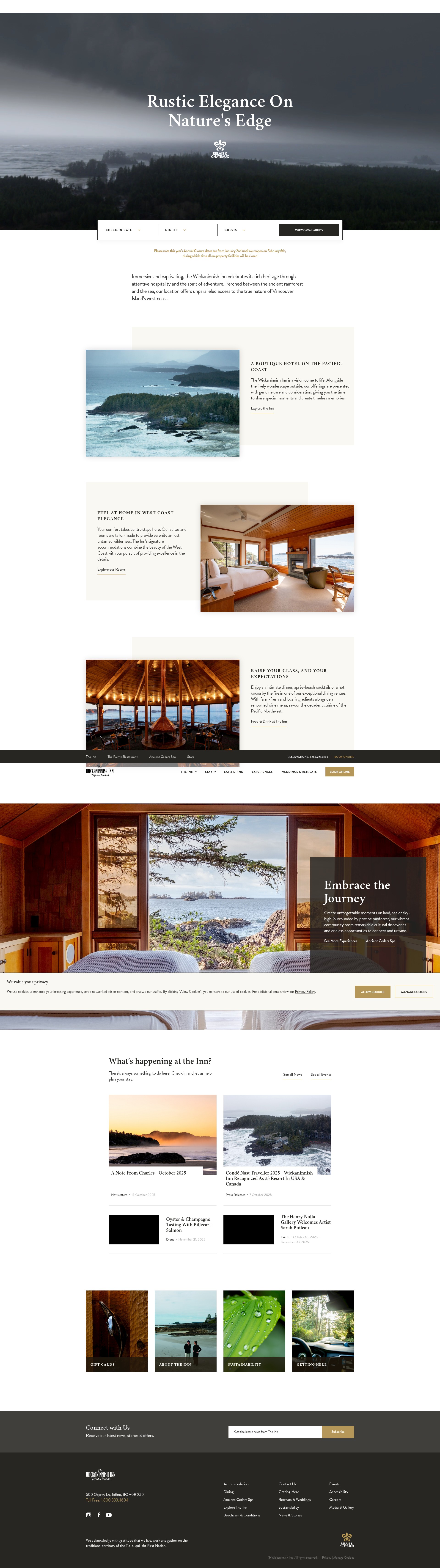 Screenshot of www.wickinn.com