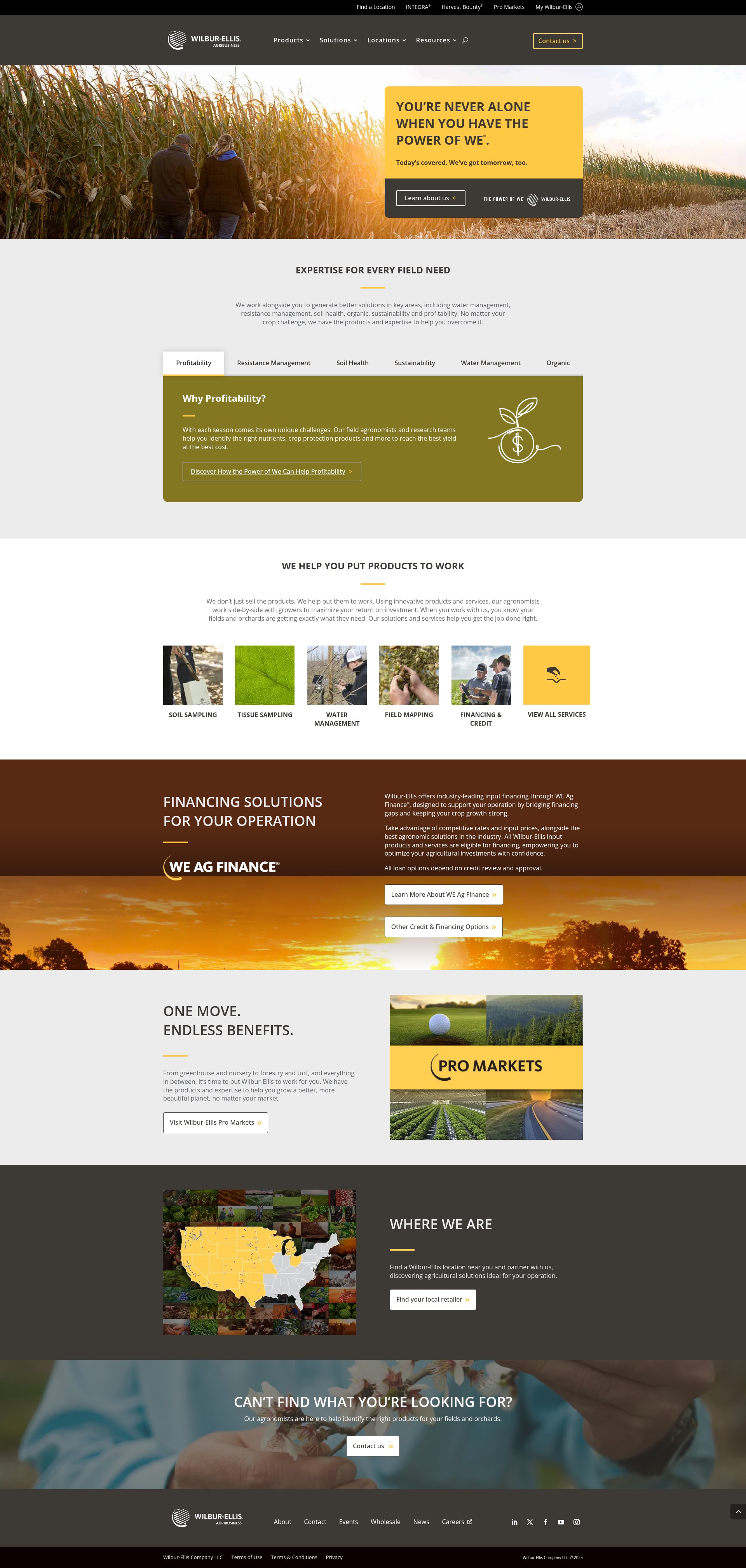 Screenshot of www.wilburellisagribusiness.com