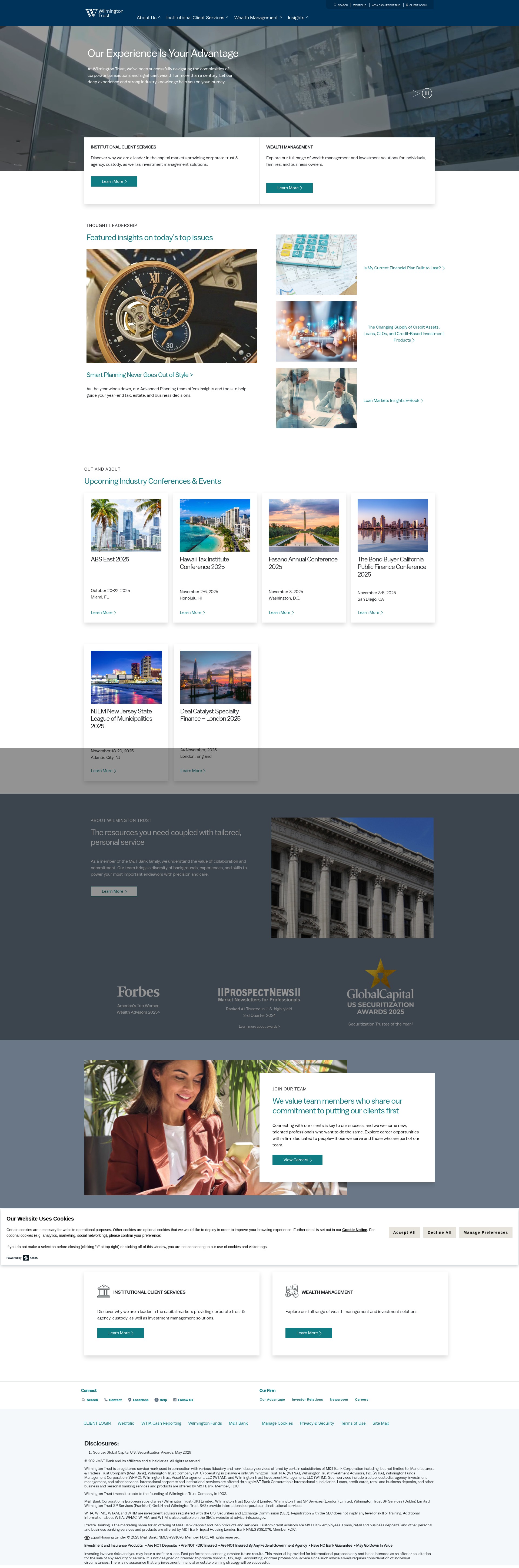 Screenshot of www.wilmingtontrust.com