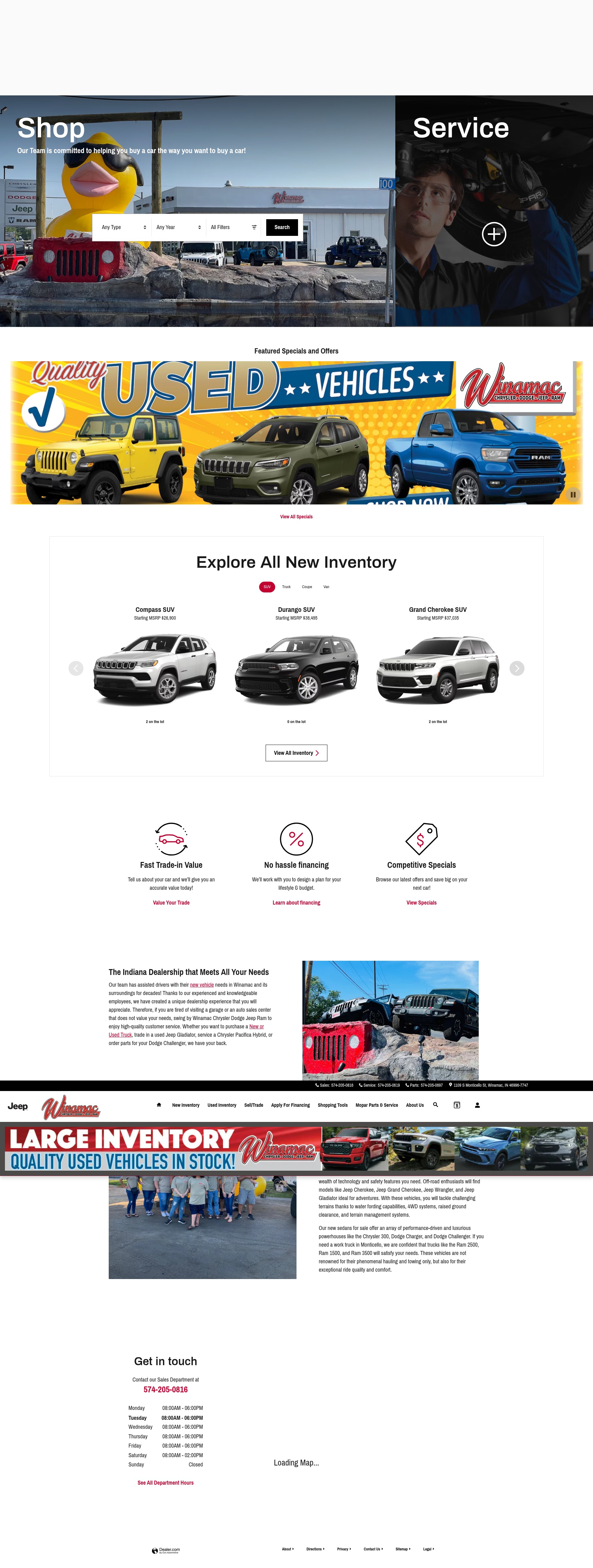 Screenshot of www.winamaccdjr.com