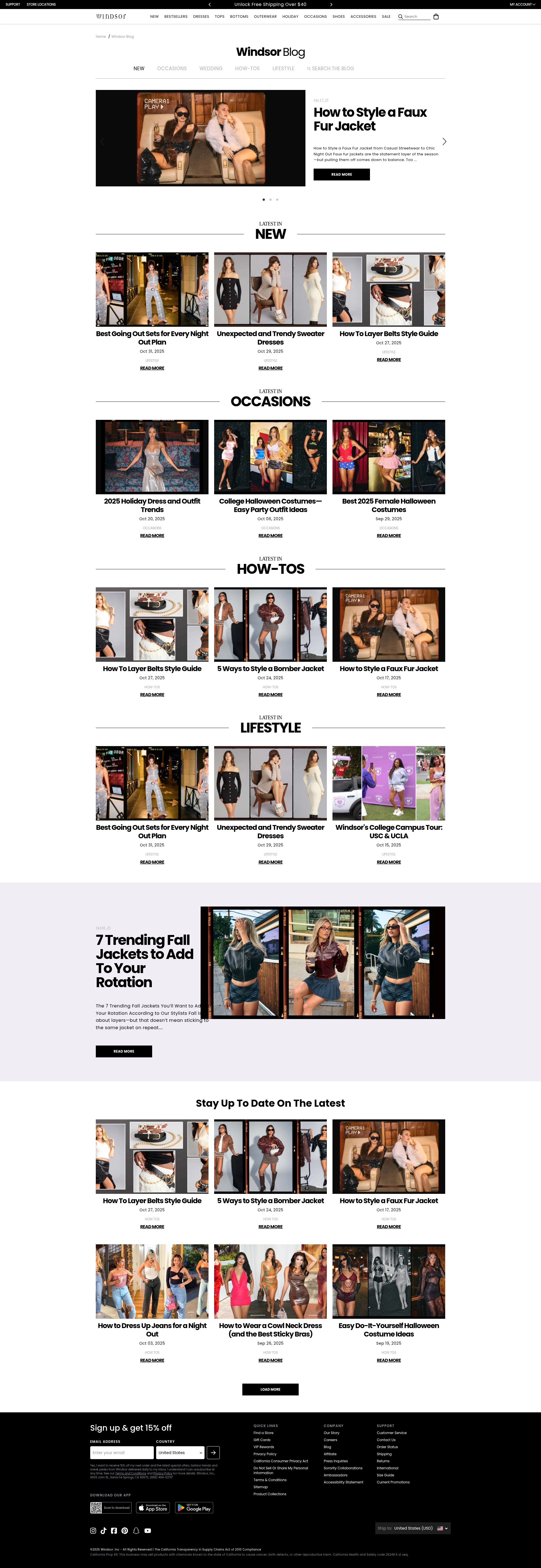 Screenshot of www.windsorstore.com