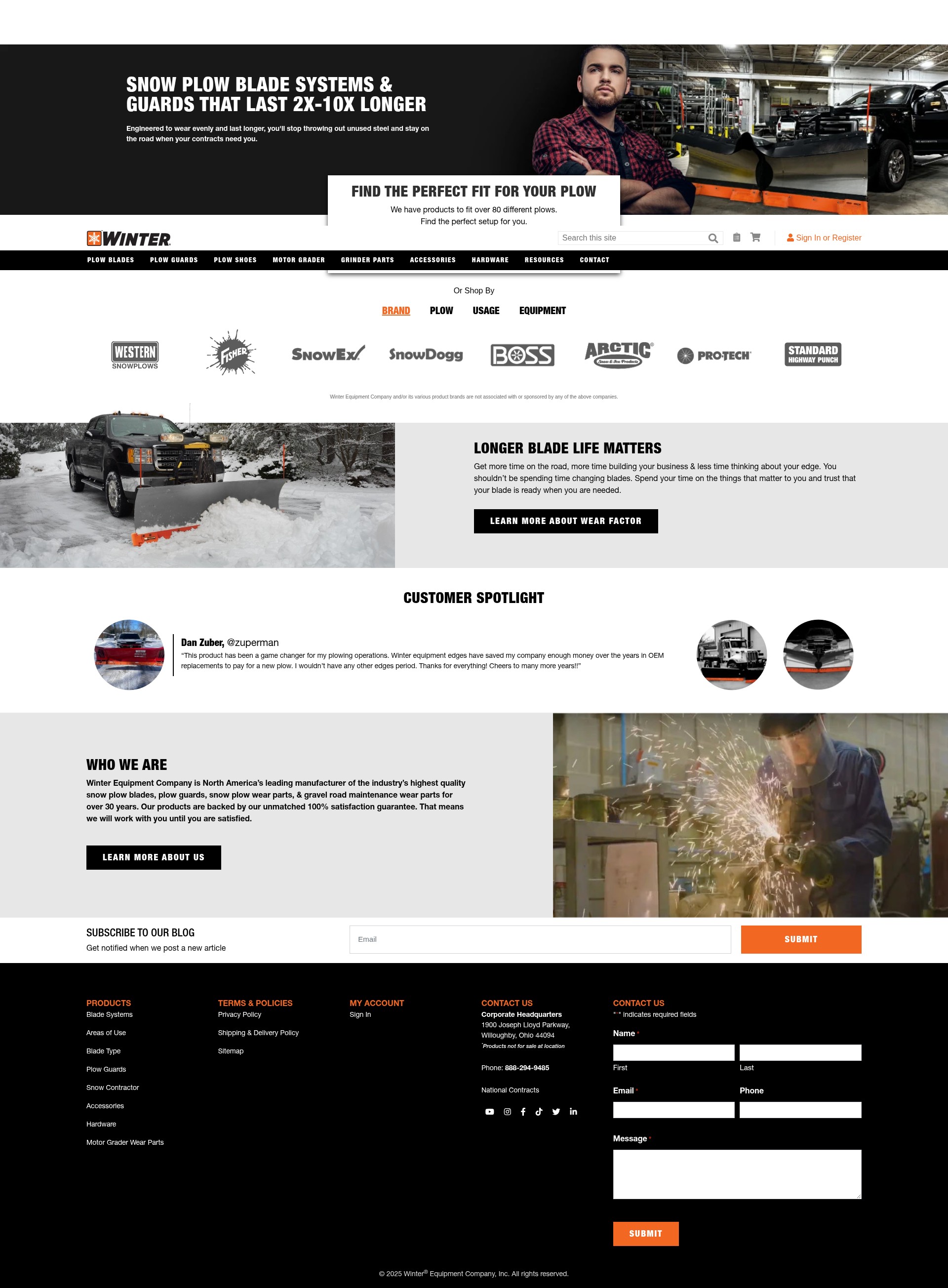 Screenshot of www.winterequipment.com