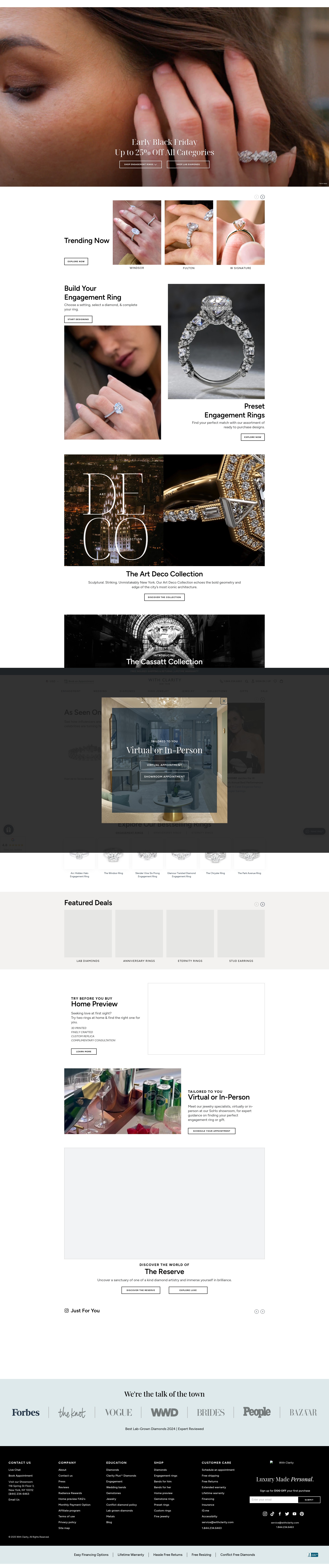 Screenshot of www.withclarity.com