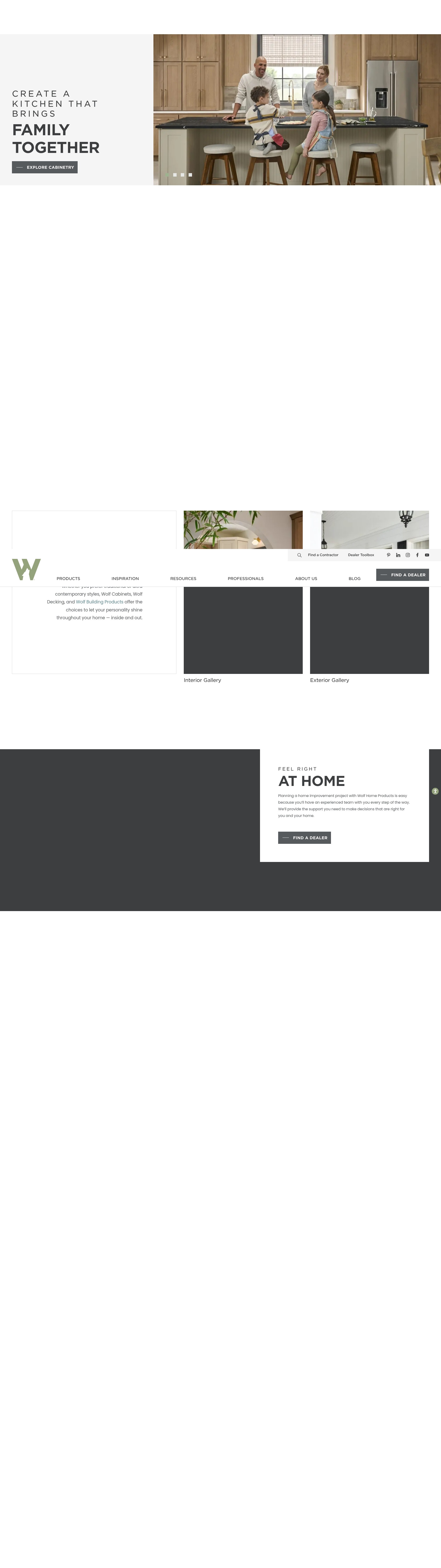 Screenshot of www.wolfhomeproducts.com