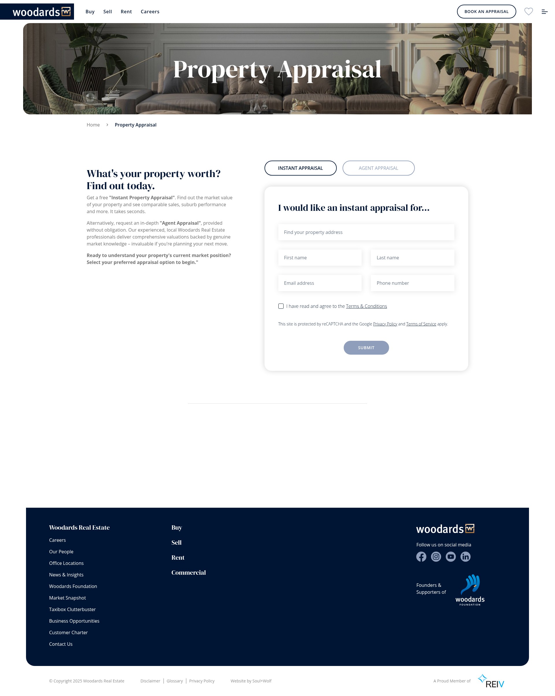 Screenshot of www.woodards.com.au
