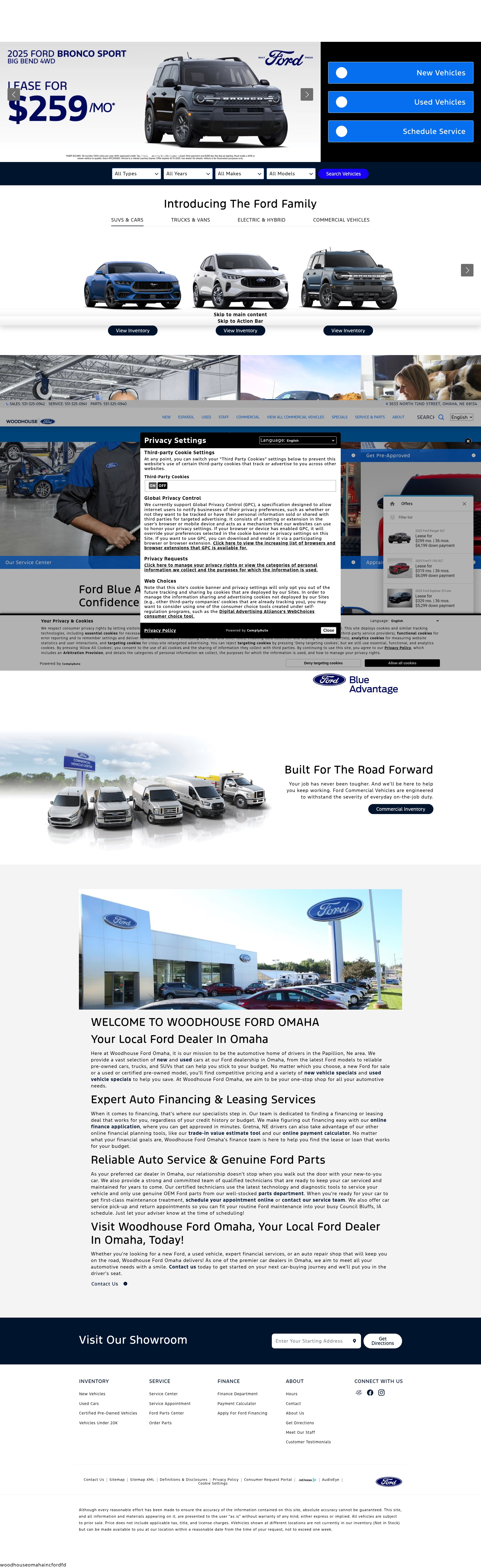 Screenshot of www.woodhousefordomaha.com