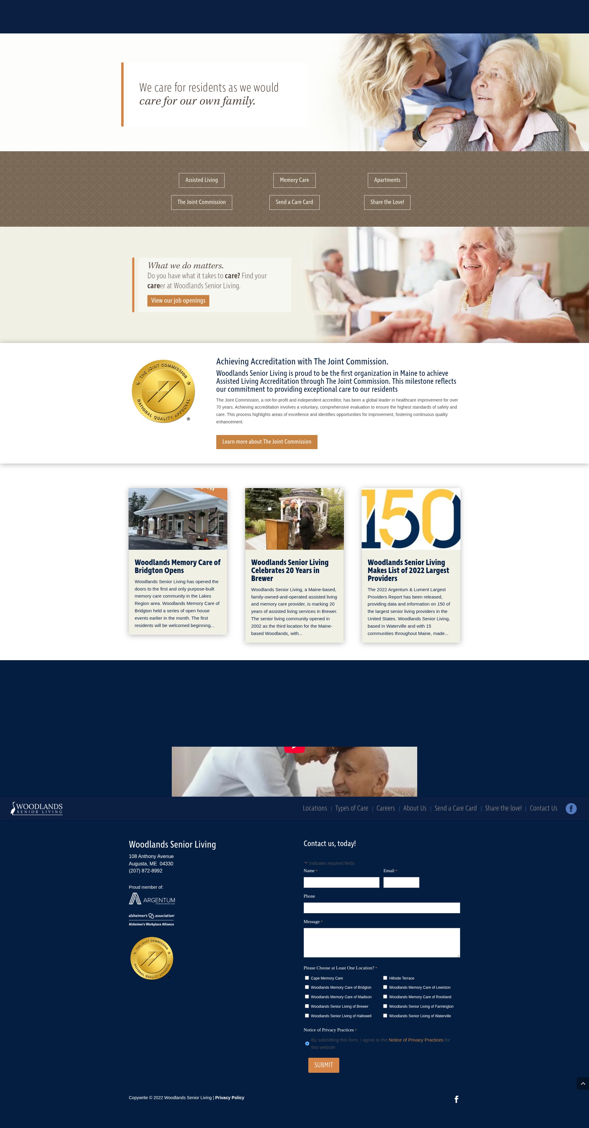 Screenshot of www.woodlandsmaine.com