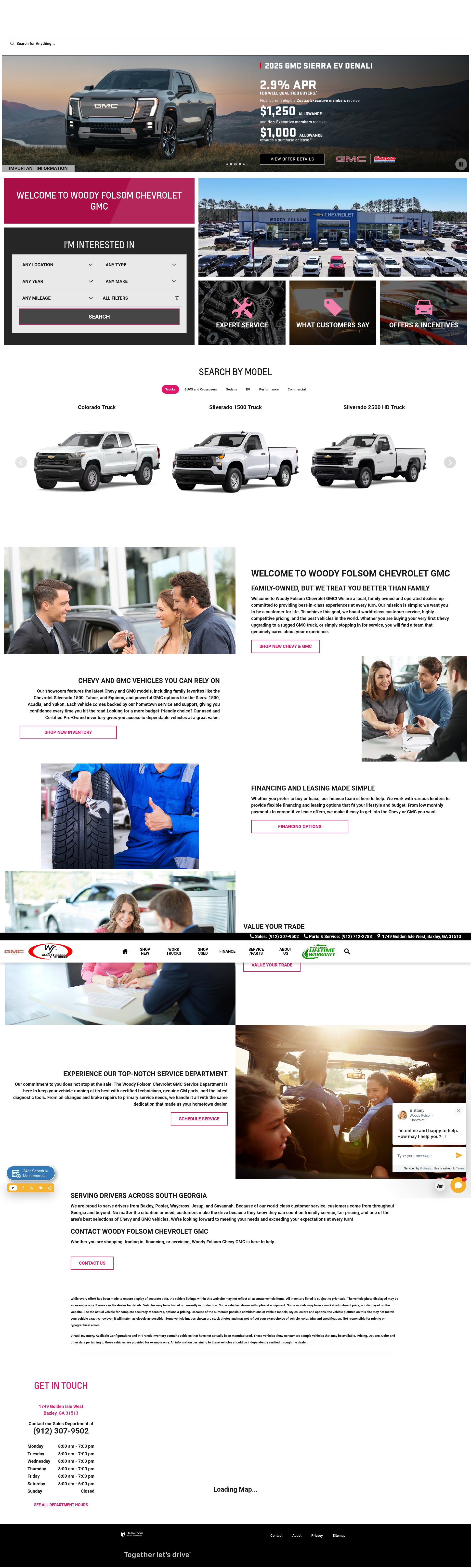 Screenshot of www.woodyfolsomchevroletolds.com