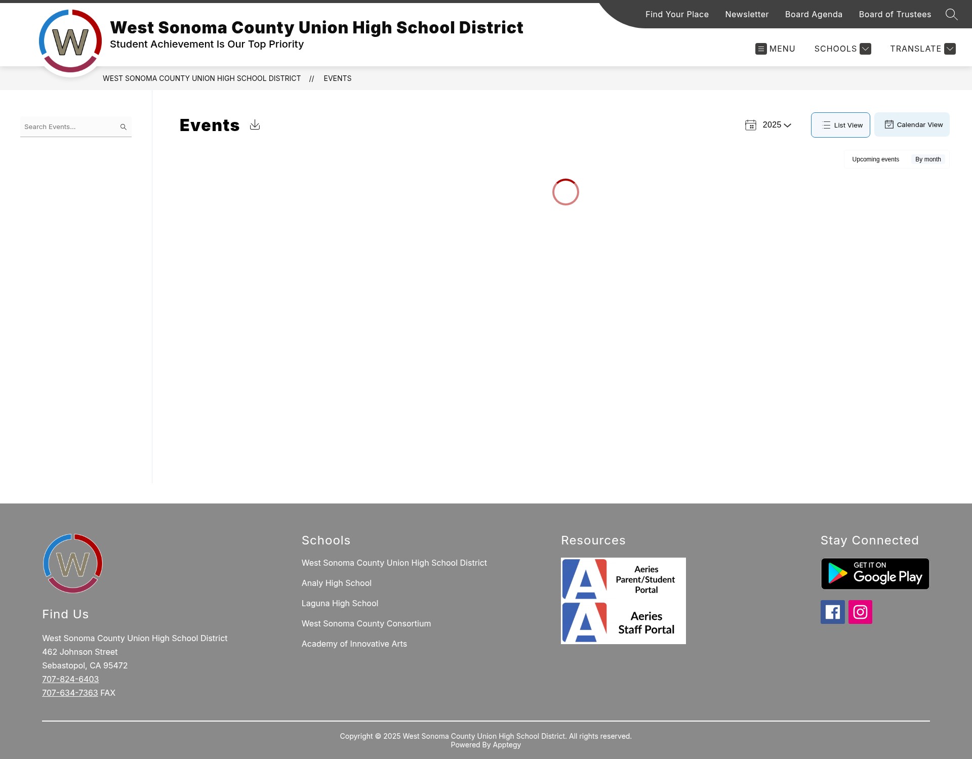 Screenshot of www.wscuhsd.org
