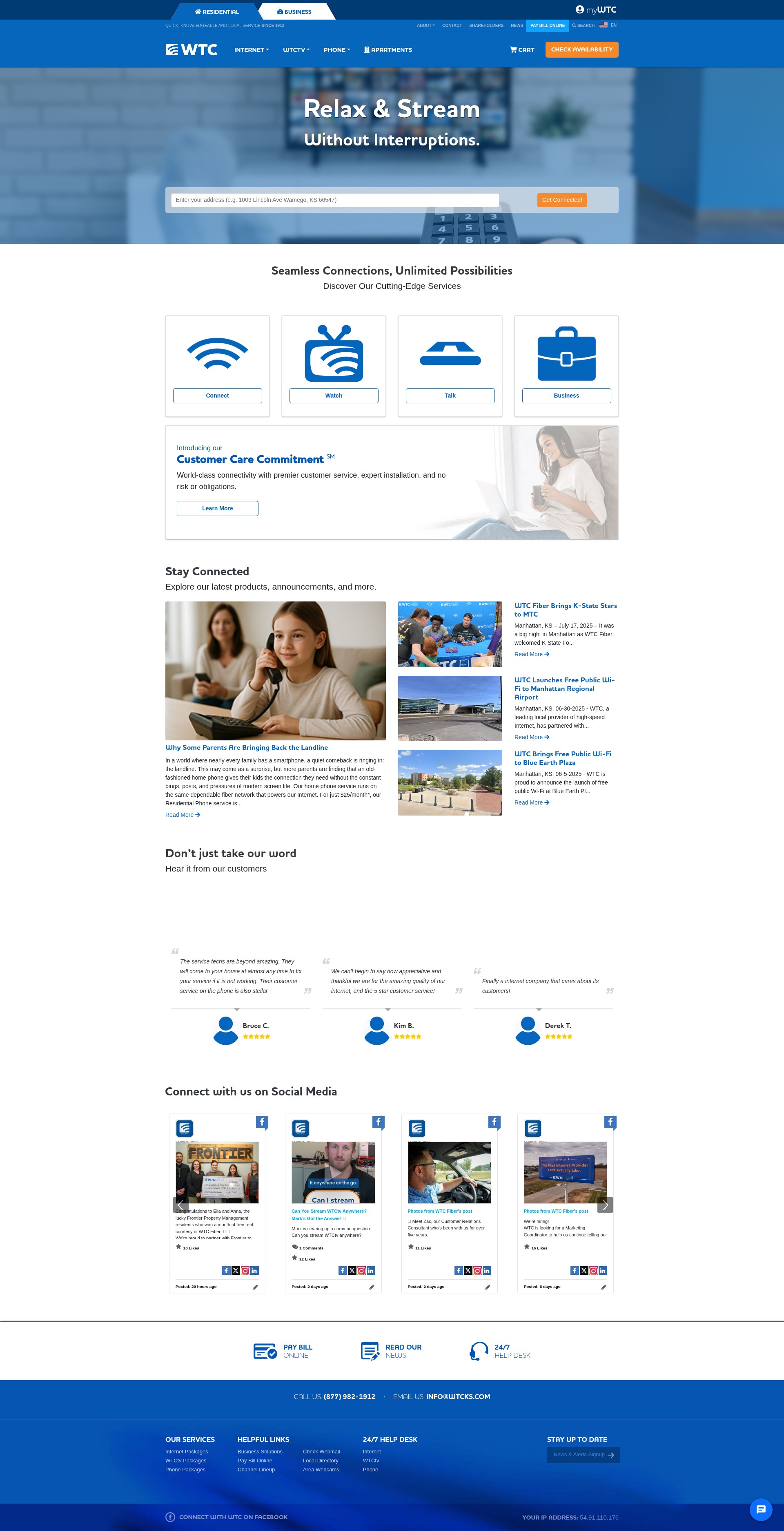 Screenshot of www.wtcks.com