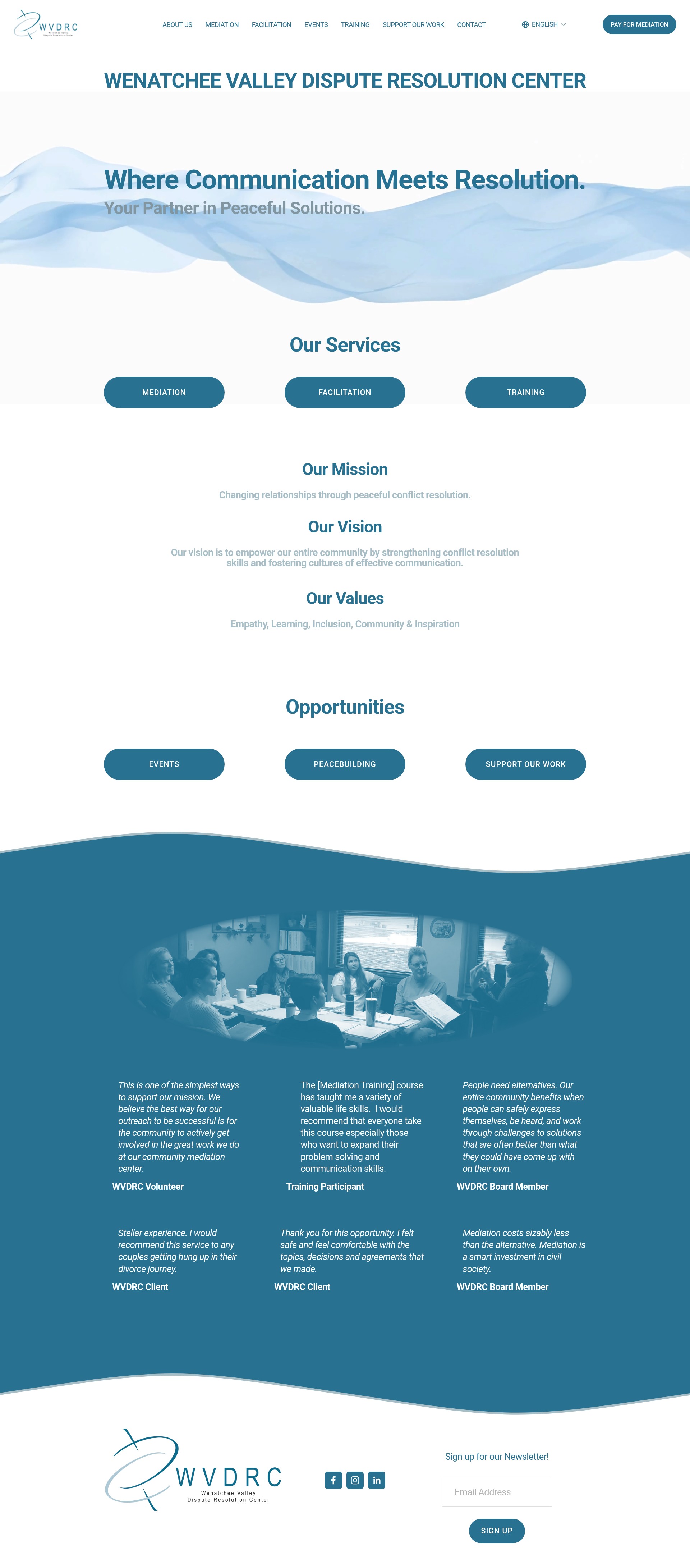 Screenshot of www.wvdrc.org