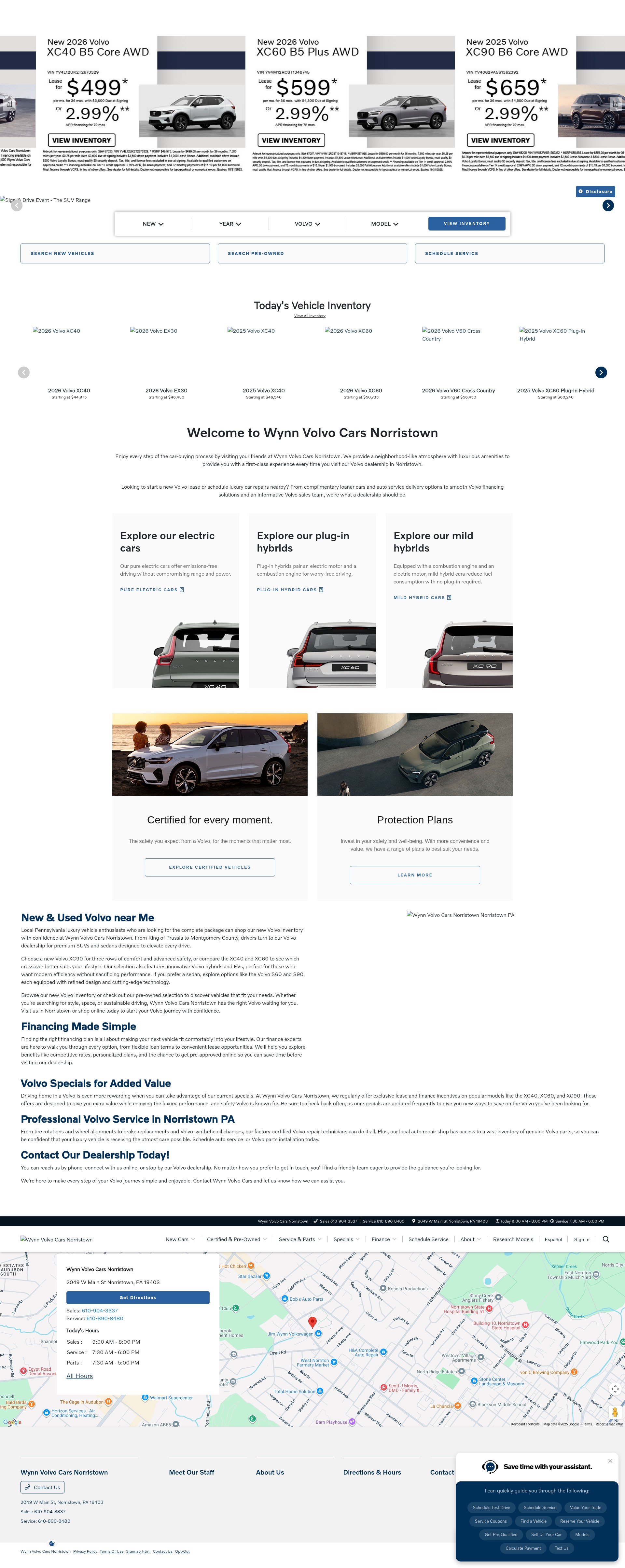 Screenshot of www.wynnvolvocarsnorristown.com