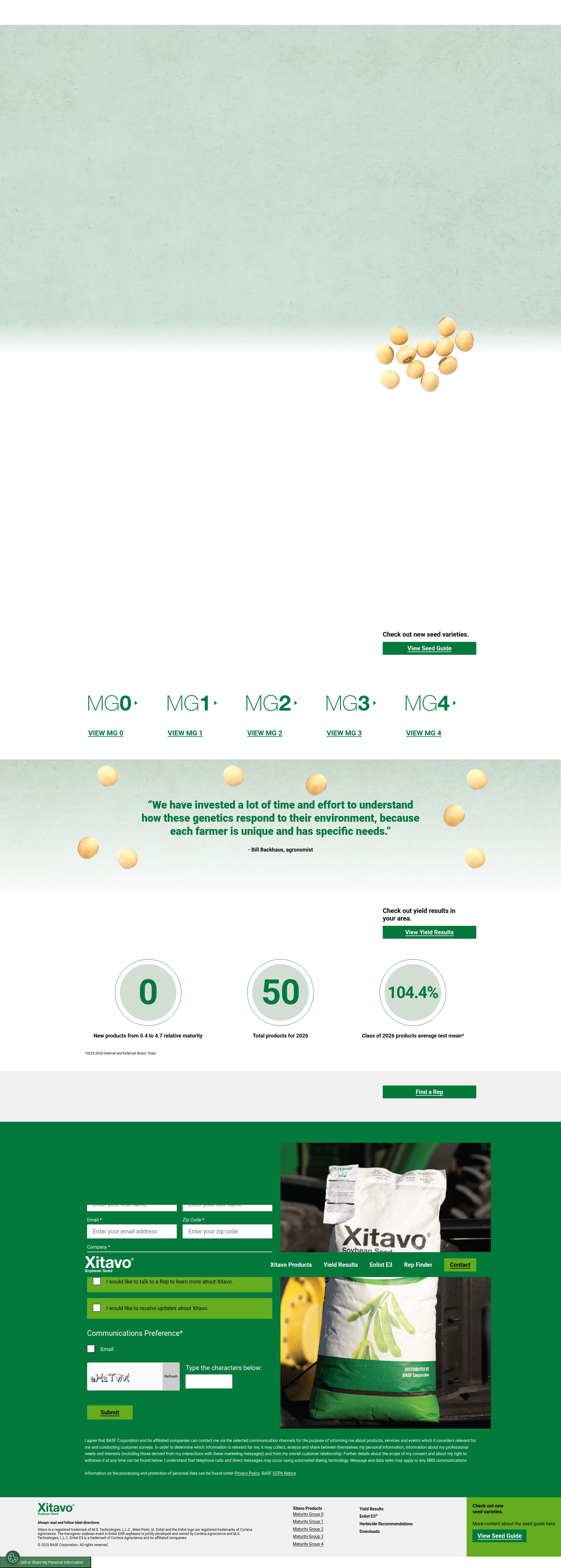 Screenshot of www.xitavosoybeanseed.com