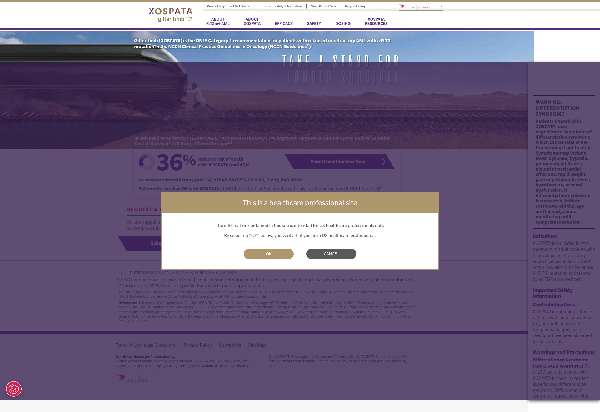 Screenshot of www.xospatahcp.com