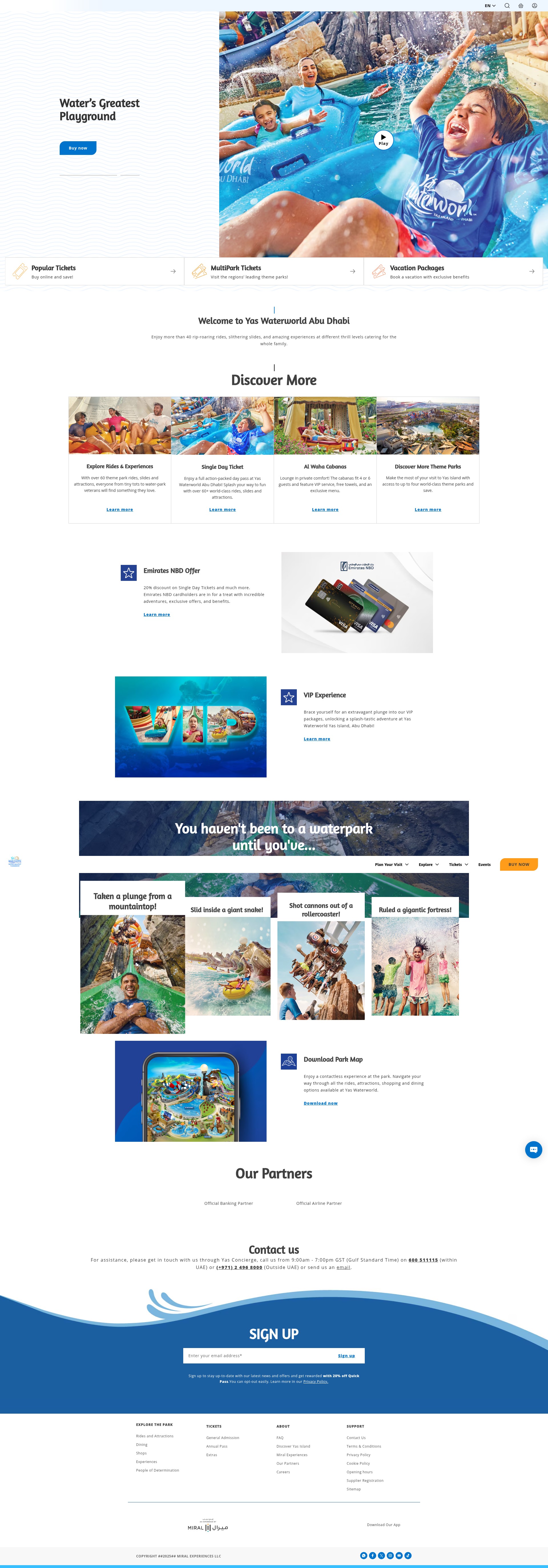 Screenshot of www.yaswaterworld.com