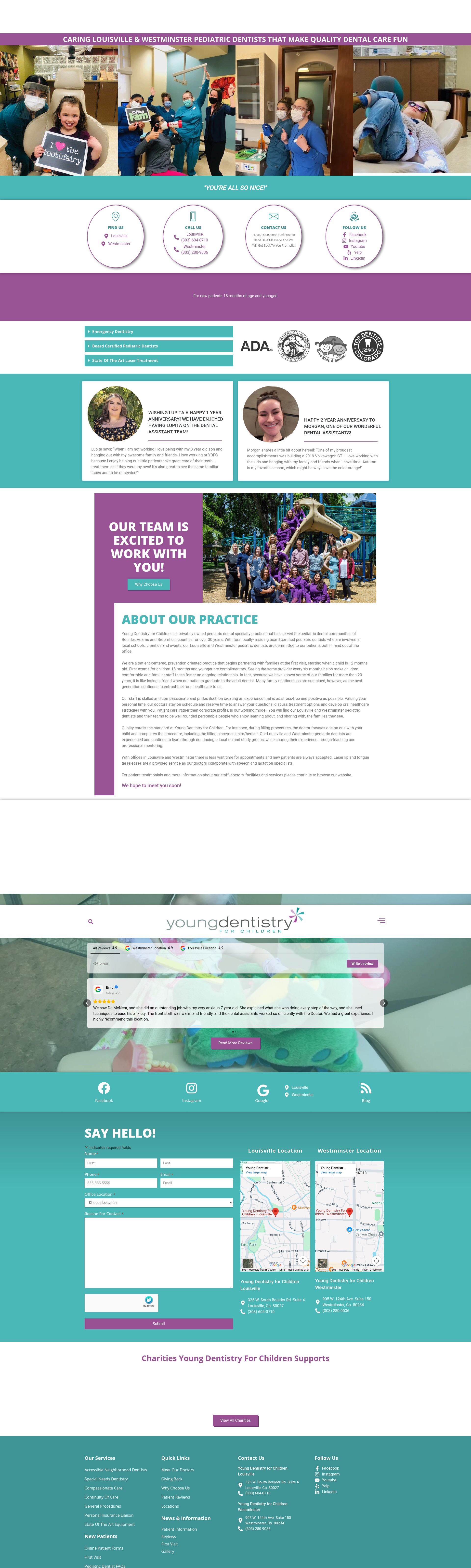 Screenshot of www.youngdentistryforchildren1.com