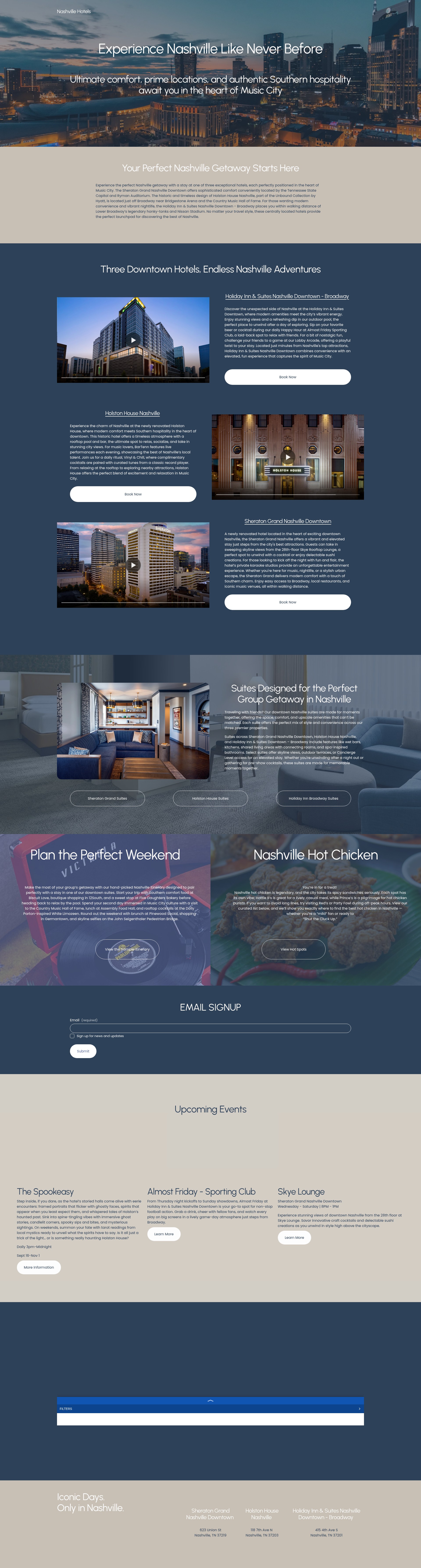 Screenshot of www.yournashvillegetaway.com