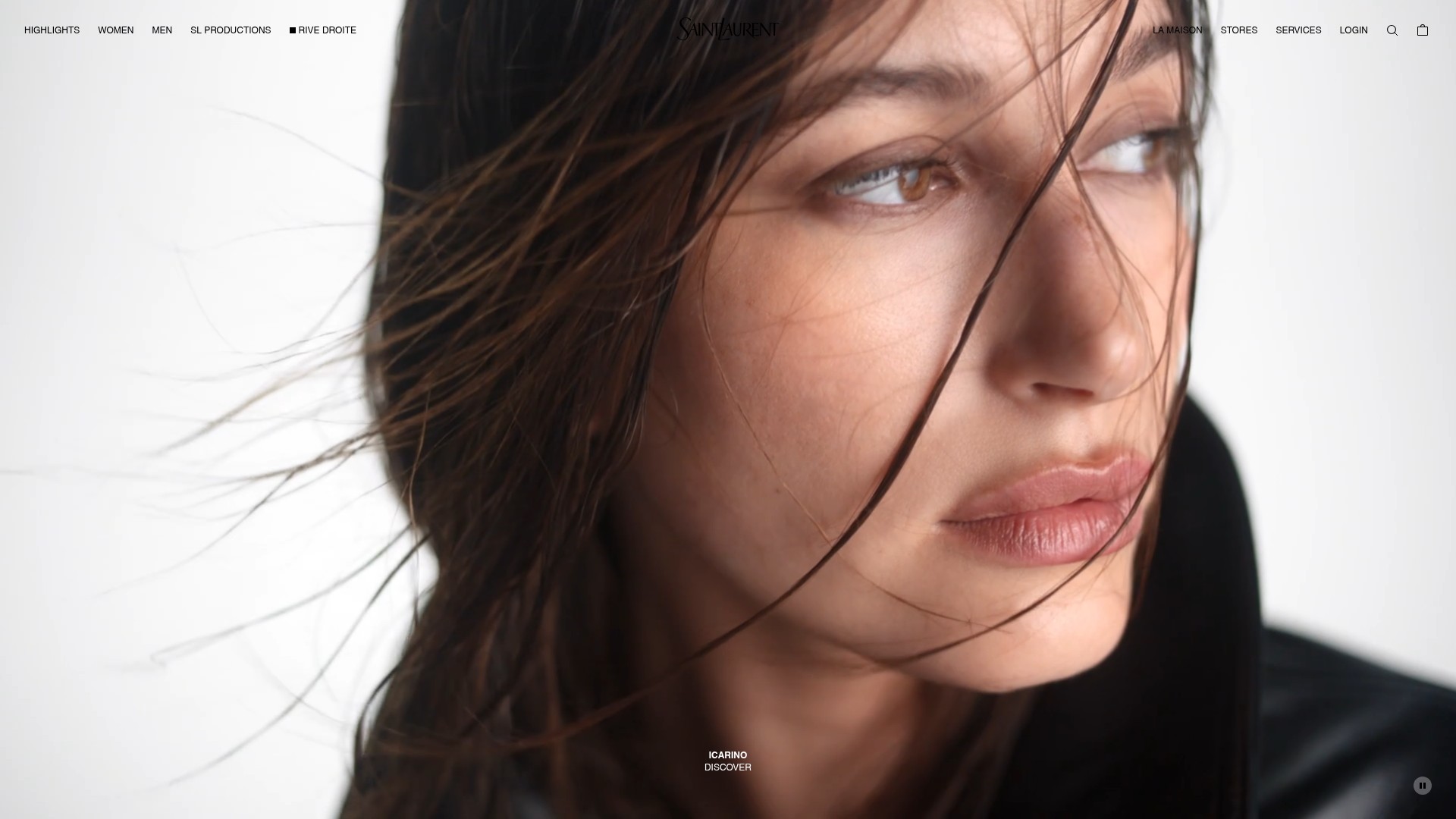 Screenshot of www.ysl.com