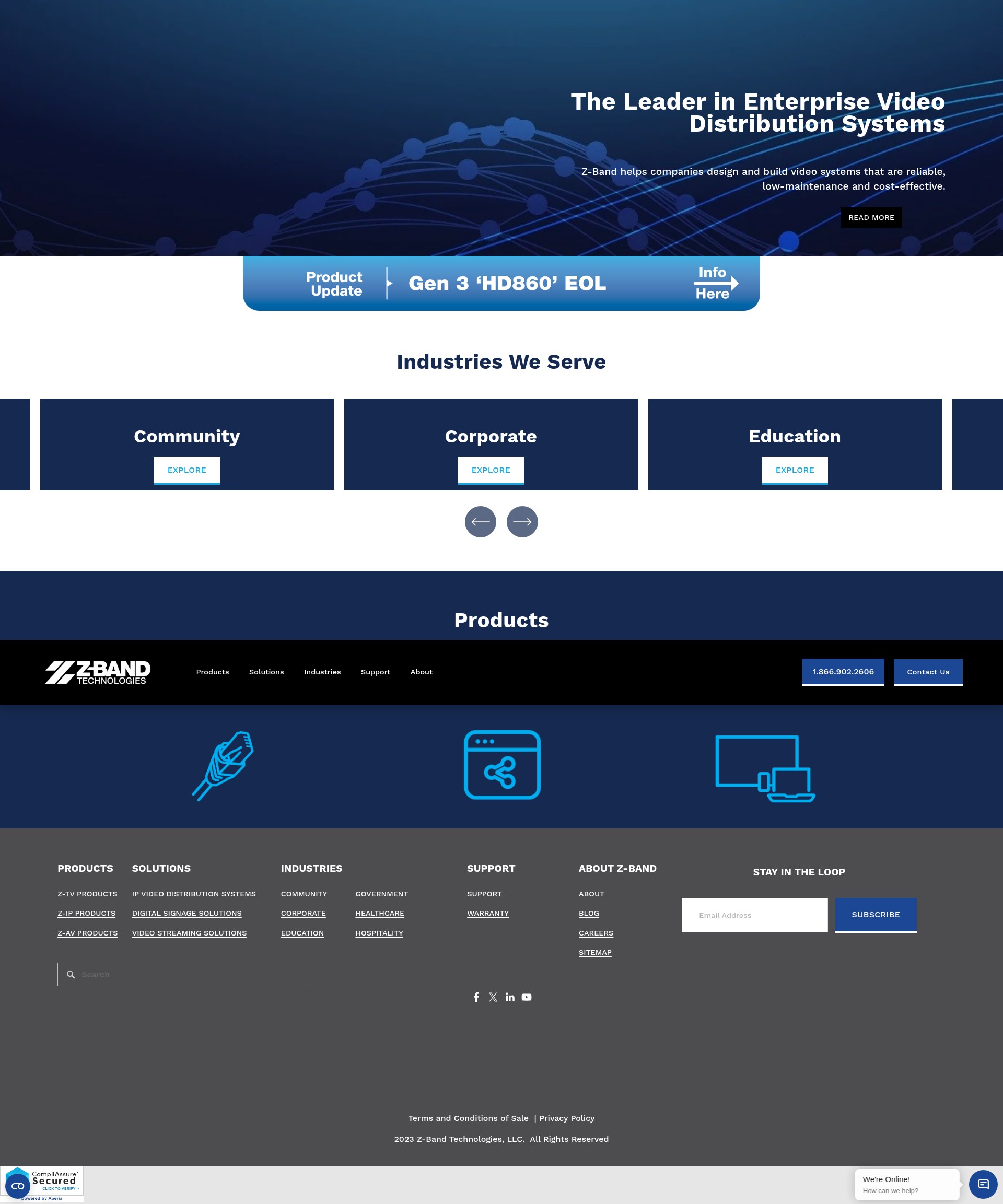Screenshot of www.z-band.com