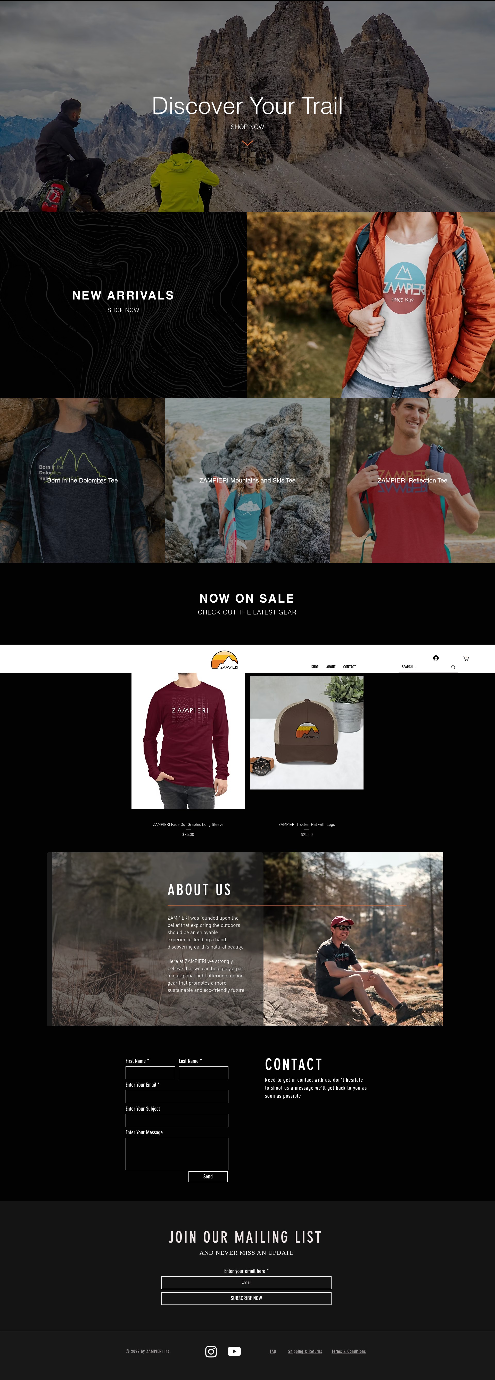 Screenshot of www.zampieri.shop