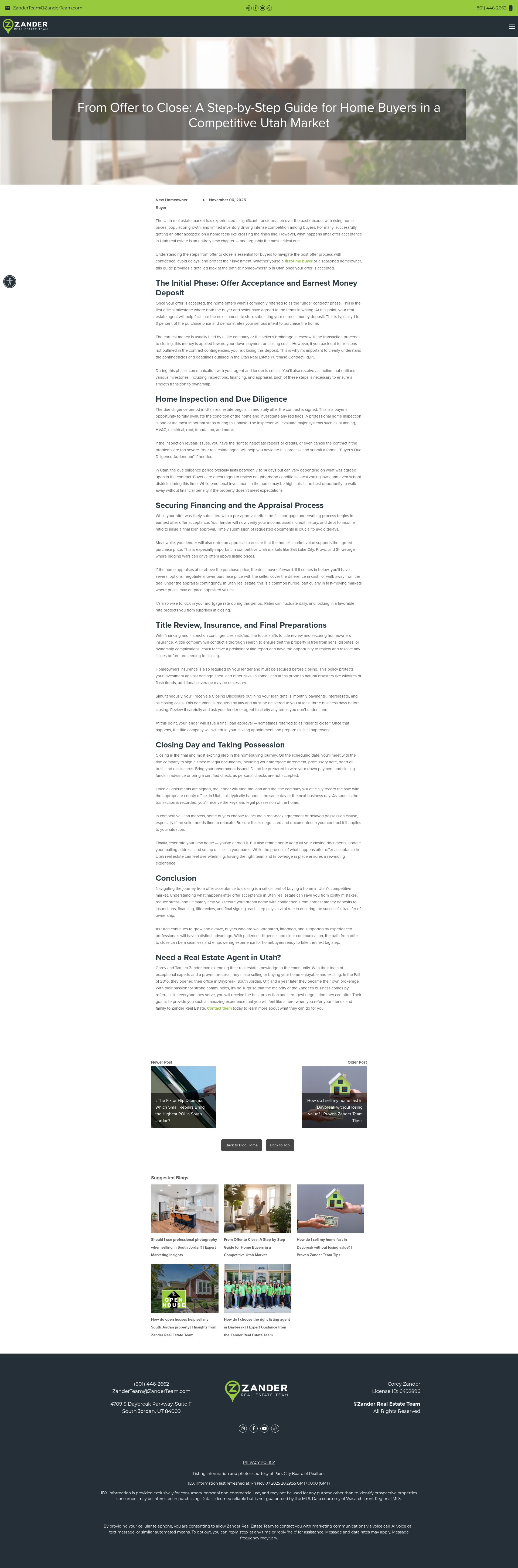 Screenshot of www.zanderteam.com