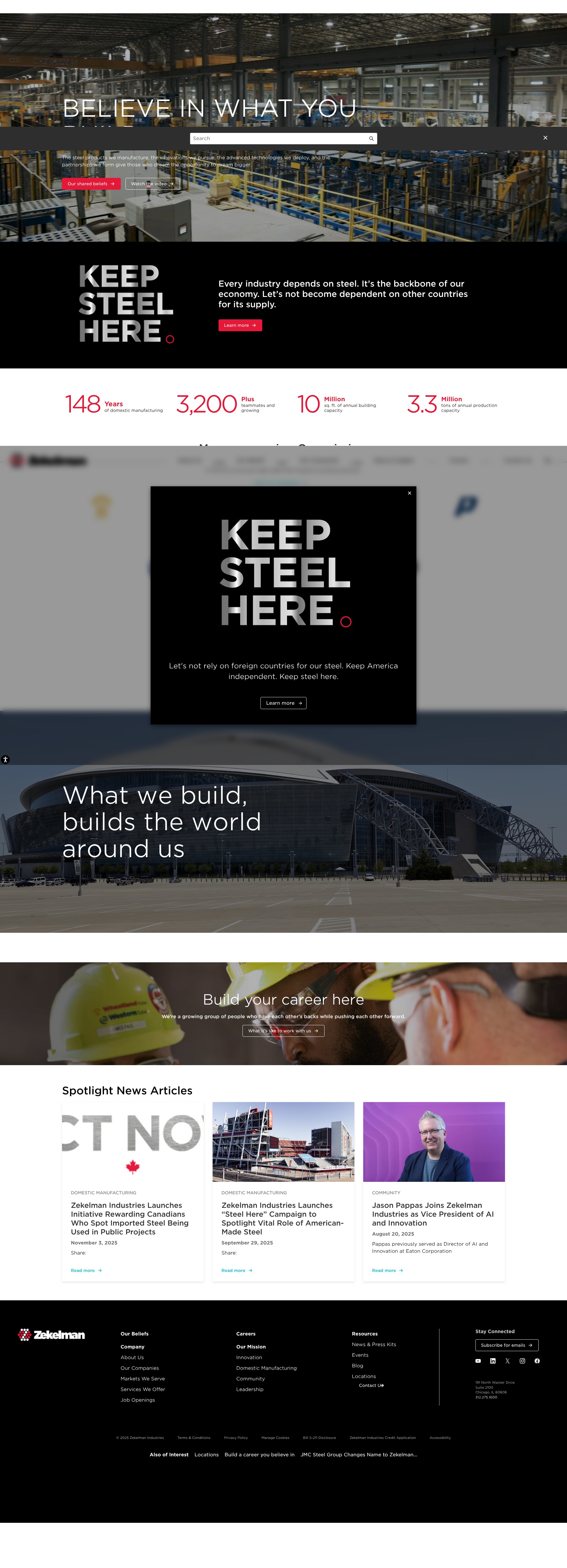 Screenshot of www.zekelman.com