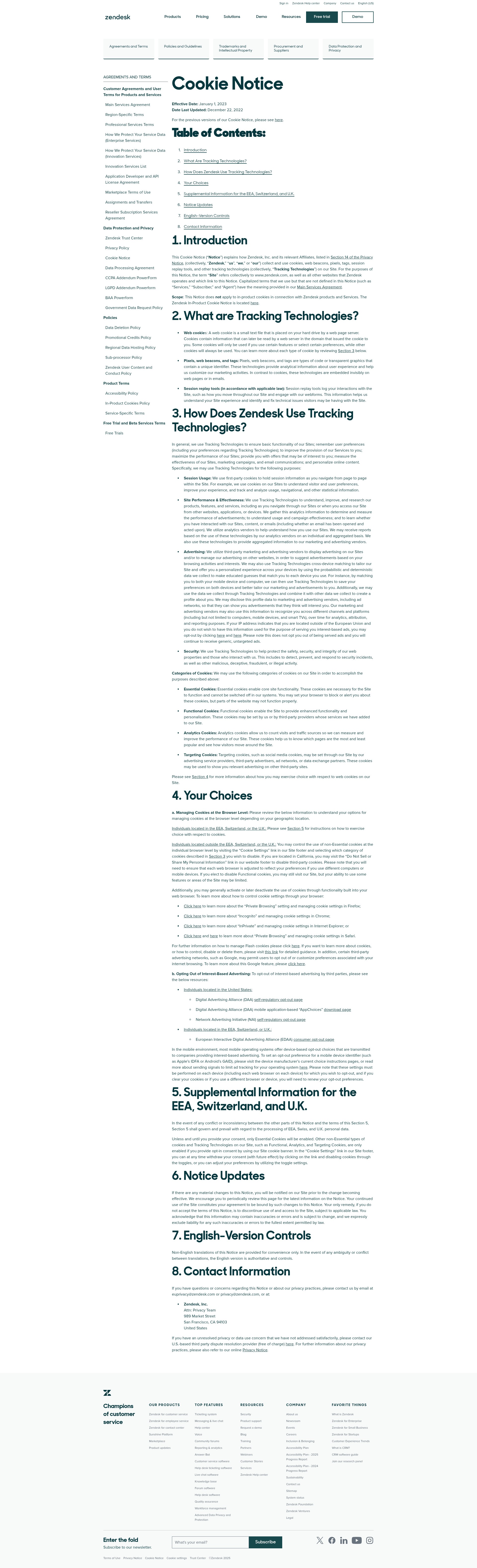 Screenshot of www.zendesk.com