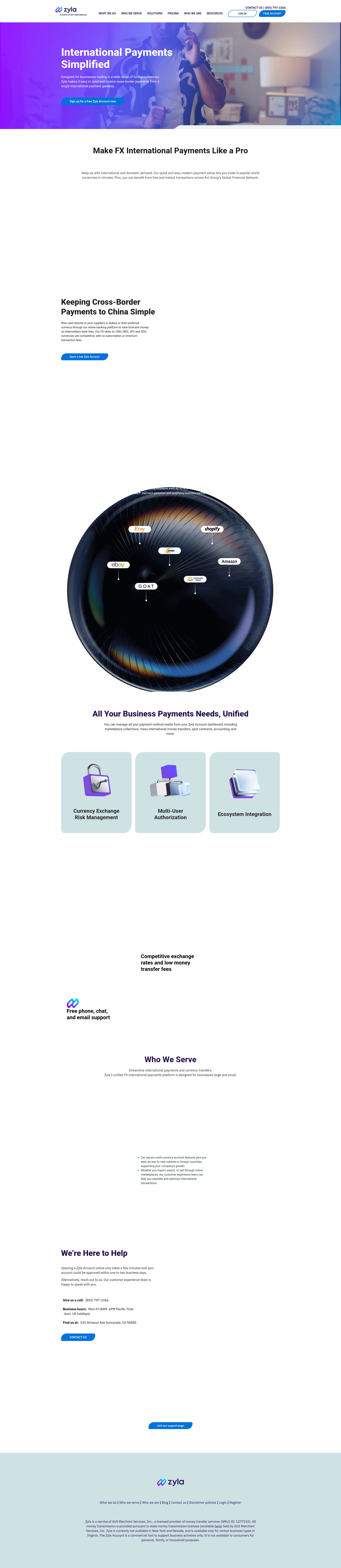 Screenshot of www.zyla.com