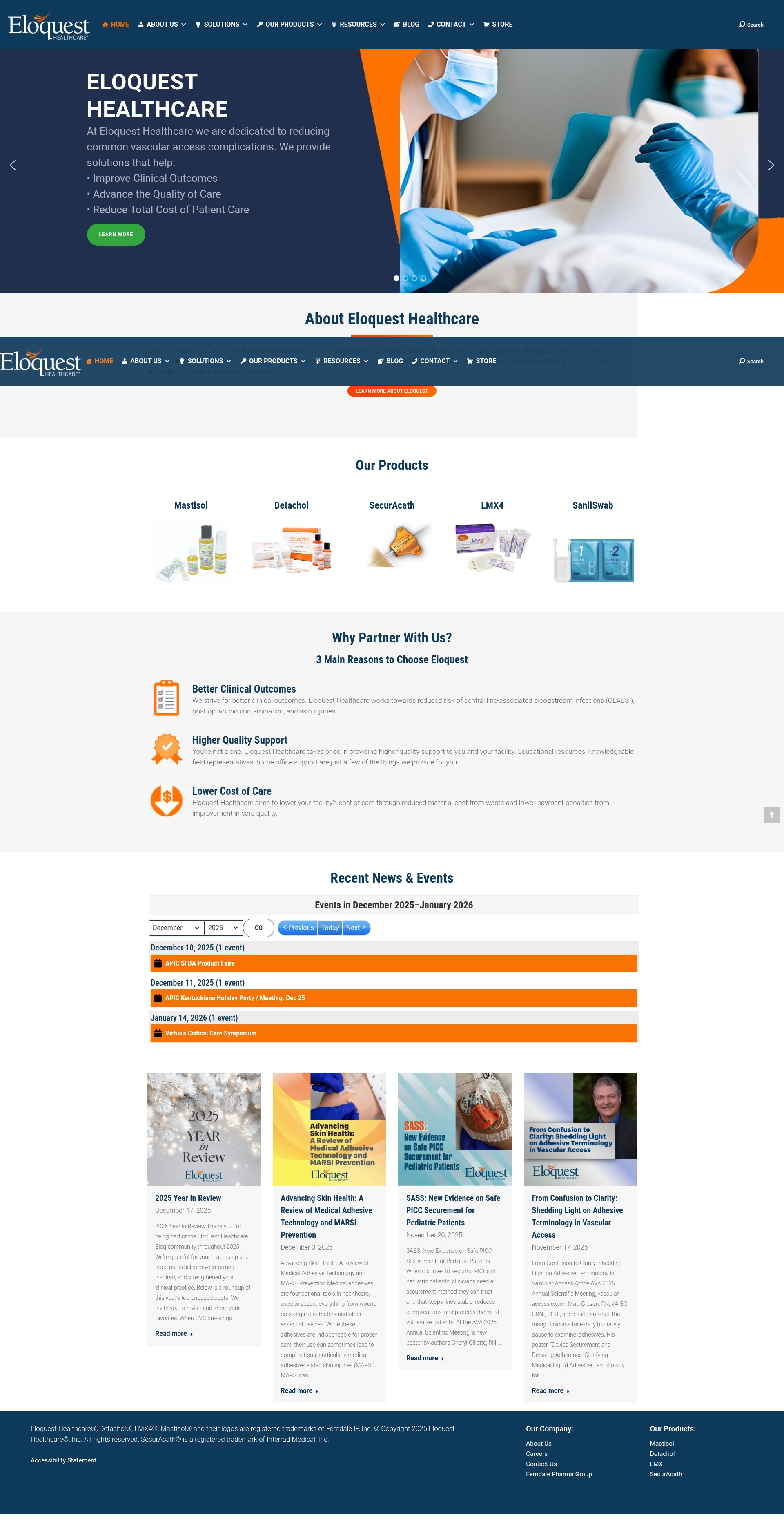 Screenshot of www2.eloquesthealthcare.com