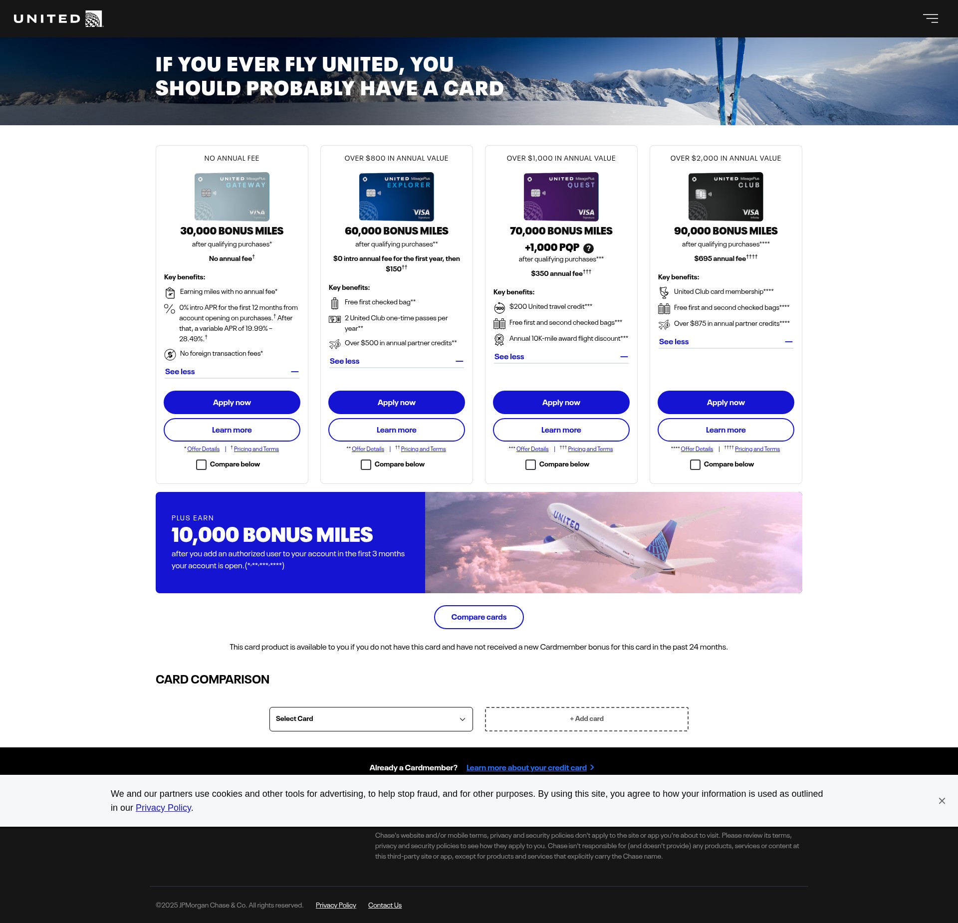 Screenshot of www2.theexplorercard.com