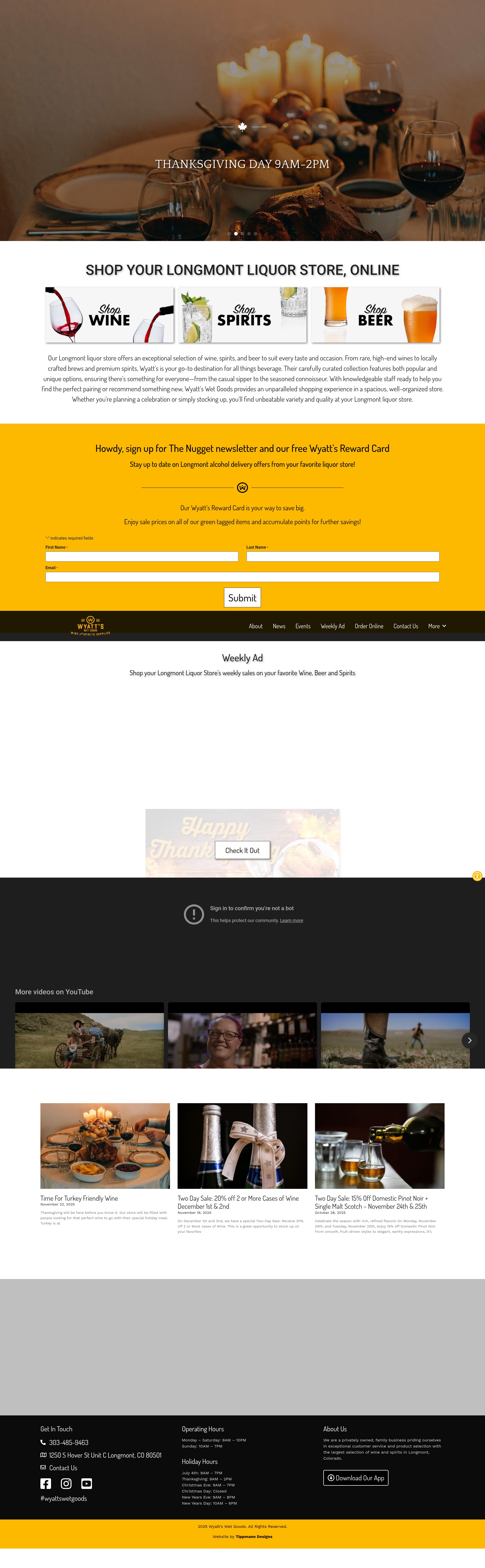 Screenshot of wyattswetgoods.com
