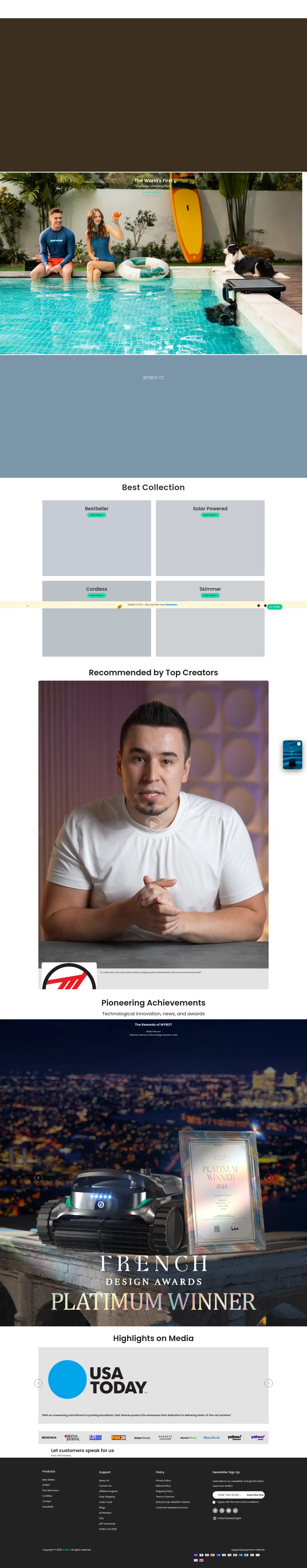 Screenshot of wybotpool.com