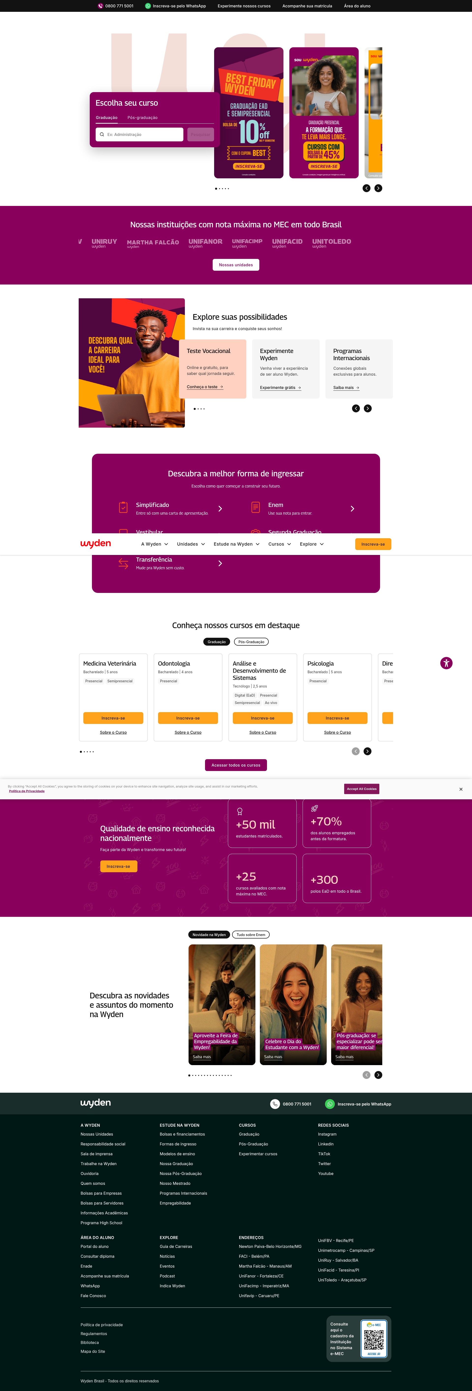 Screenshot of wyden.com.br