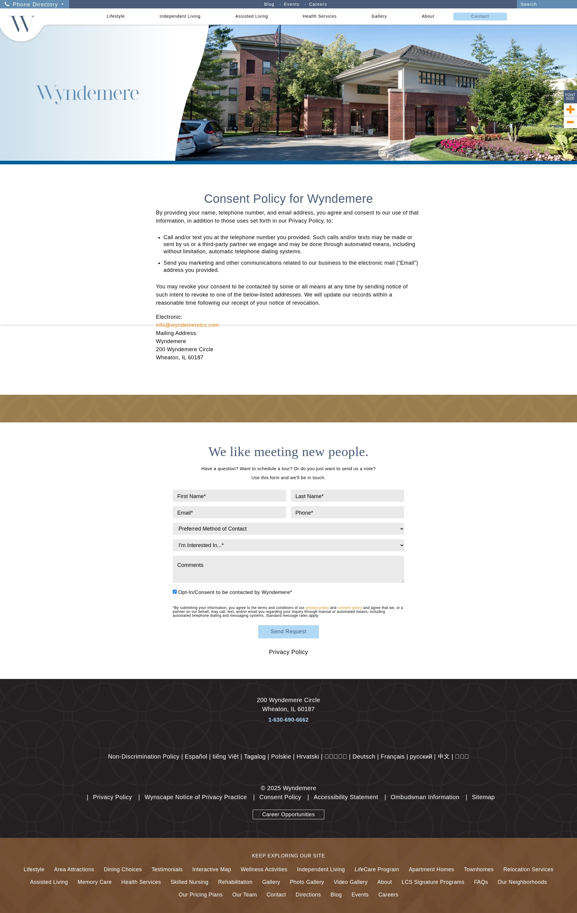 Screenshot of wyndemerelcs.com