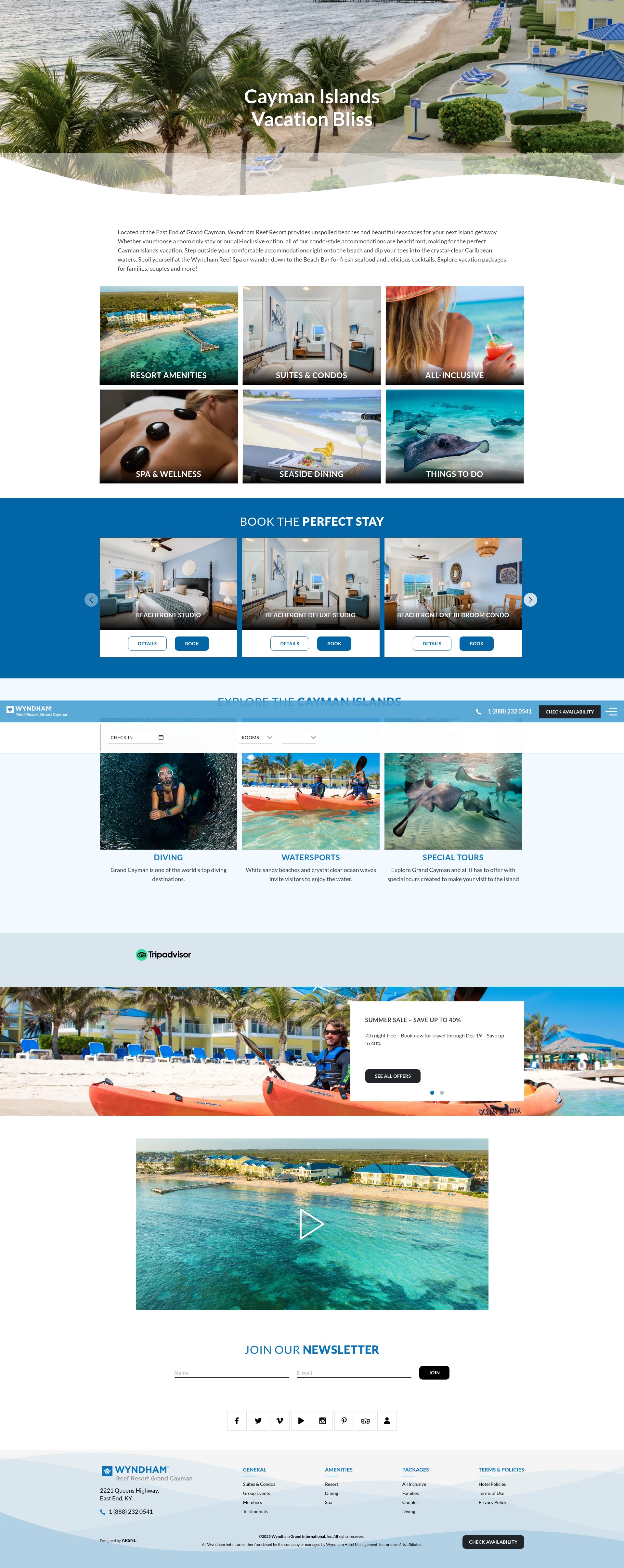 Screenshot of wyndhamcayman.com