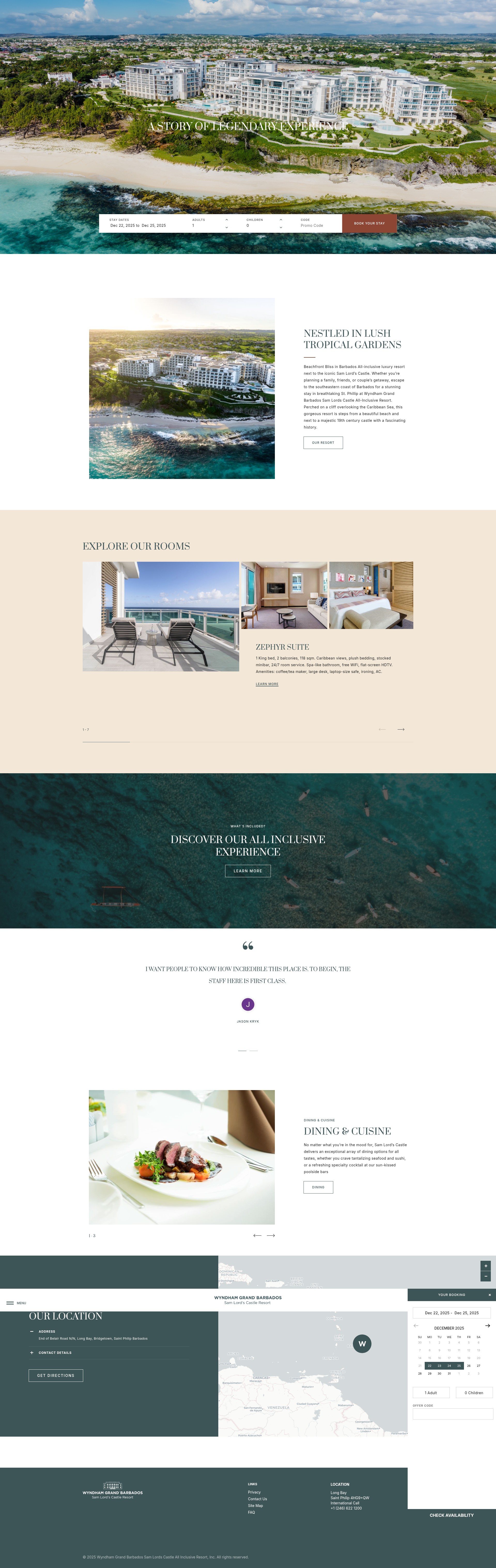 Screenshot of wyndhamgrandbarbados.com
