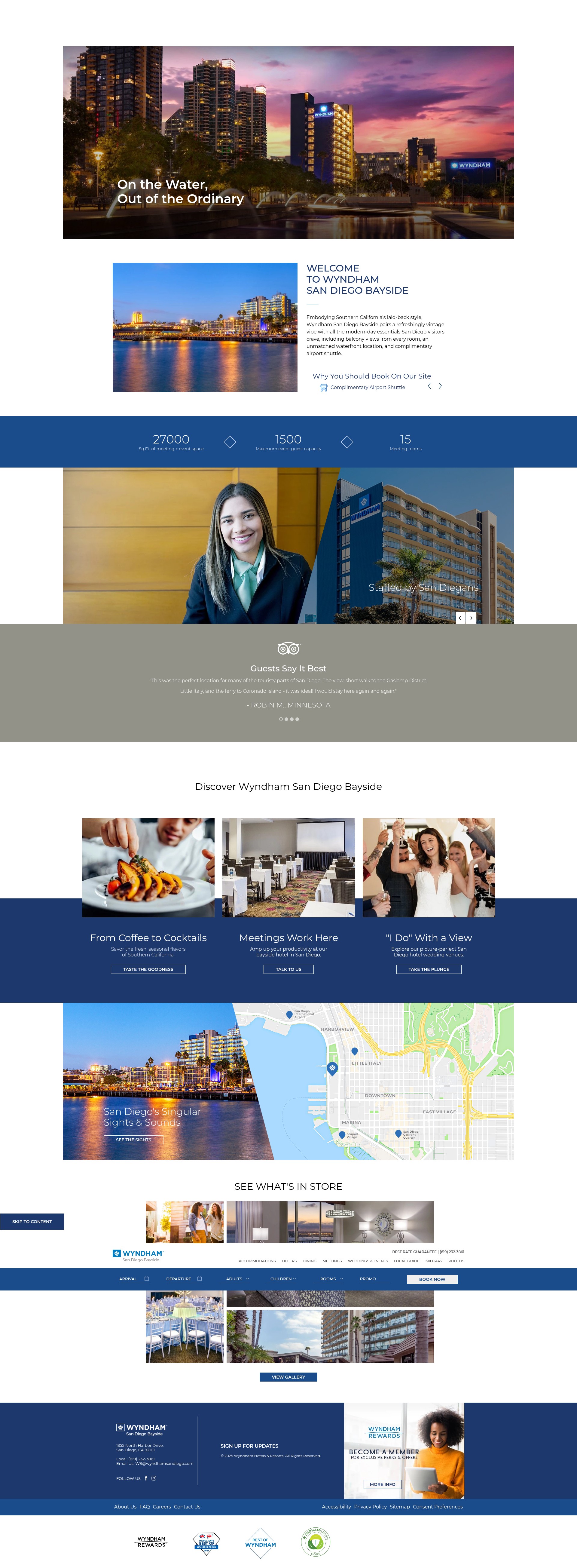 Screenshot of wyndhamsandiegobay.com